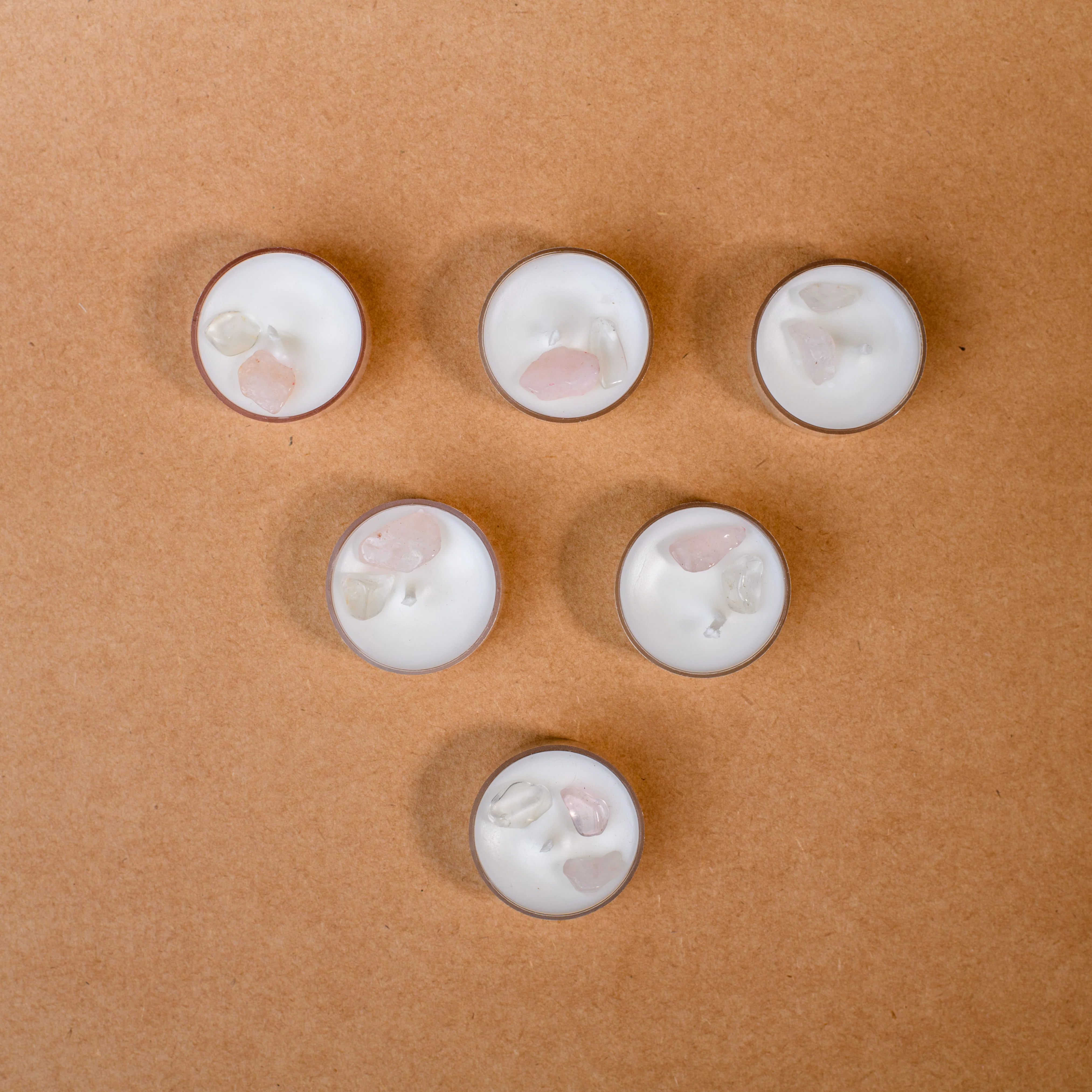 Crystal Tea Light Scented Candle Set Of 6