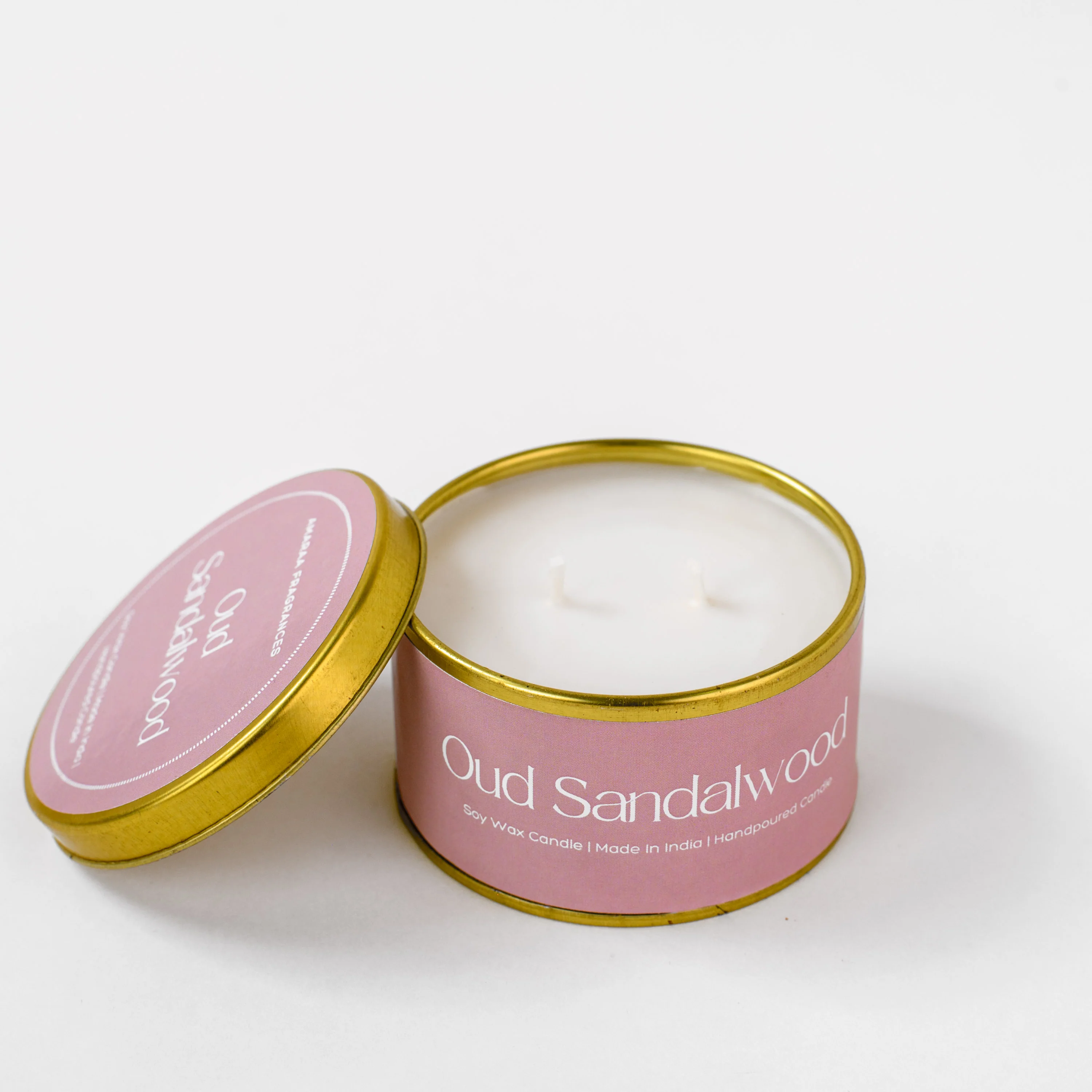Oud Sandalwood Tin Scented Candle