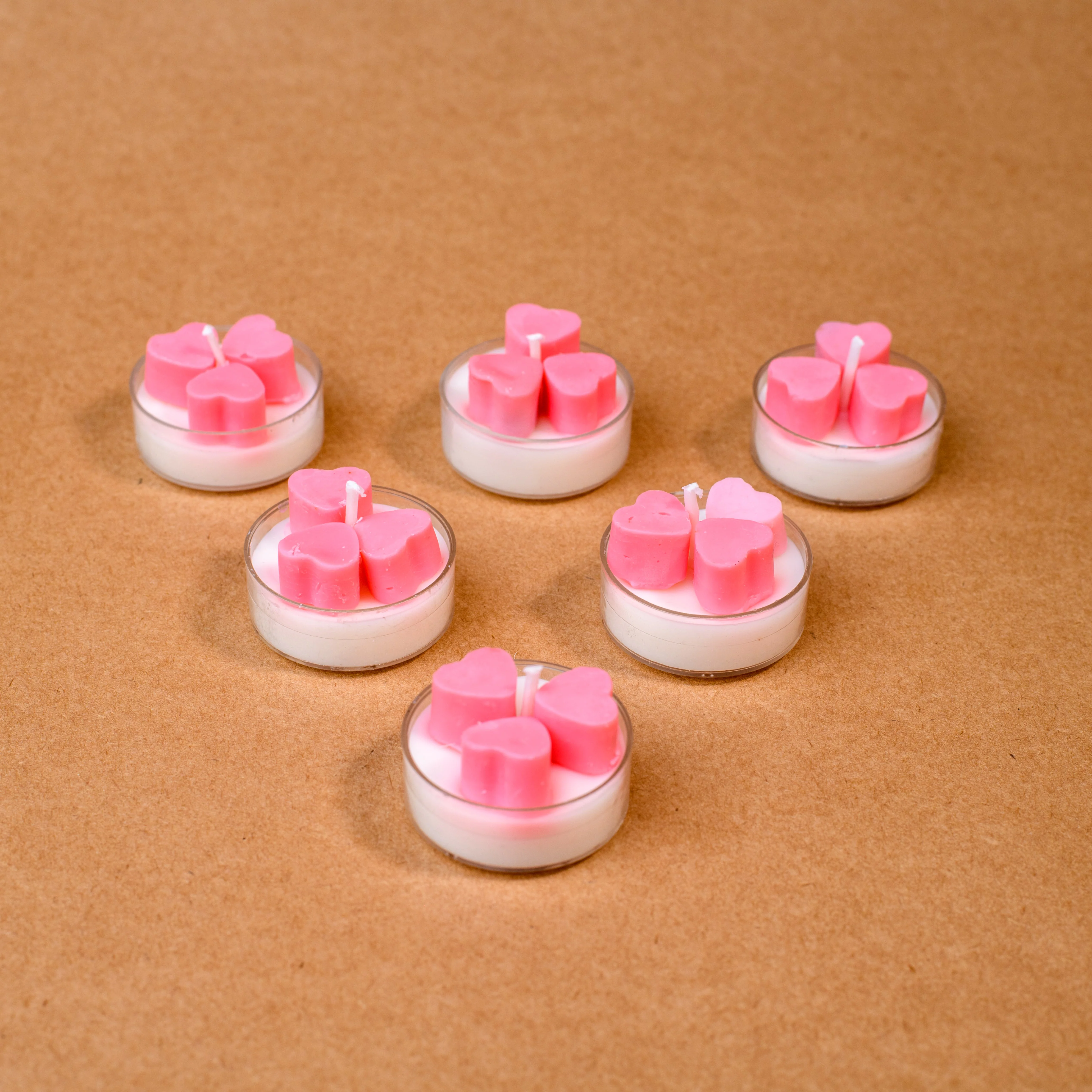Heart Tea Light Scented Candle Set Of 6
