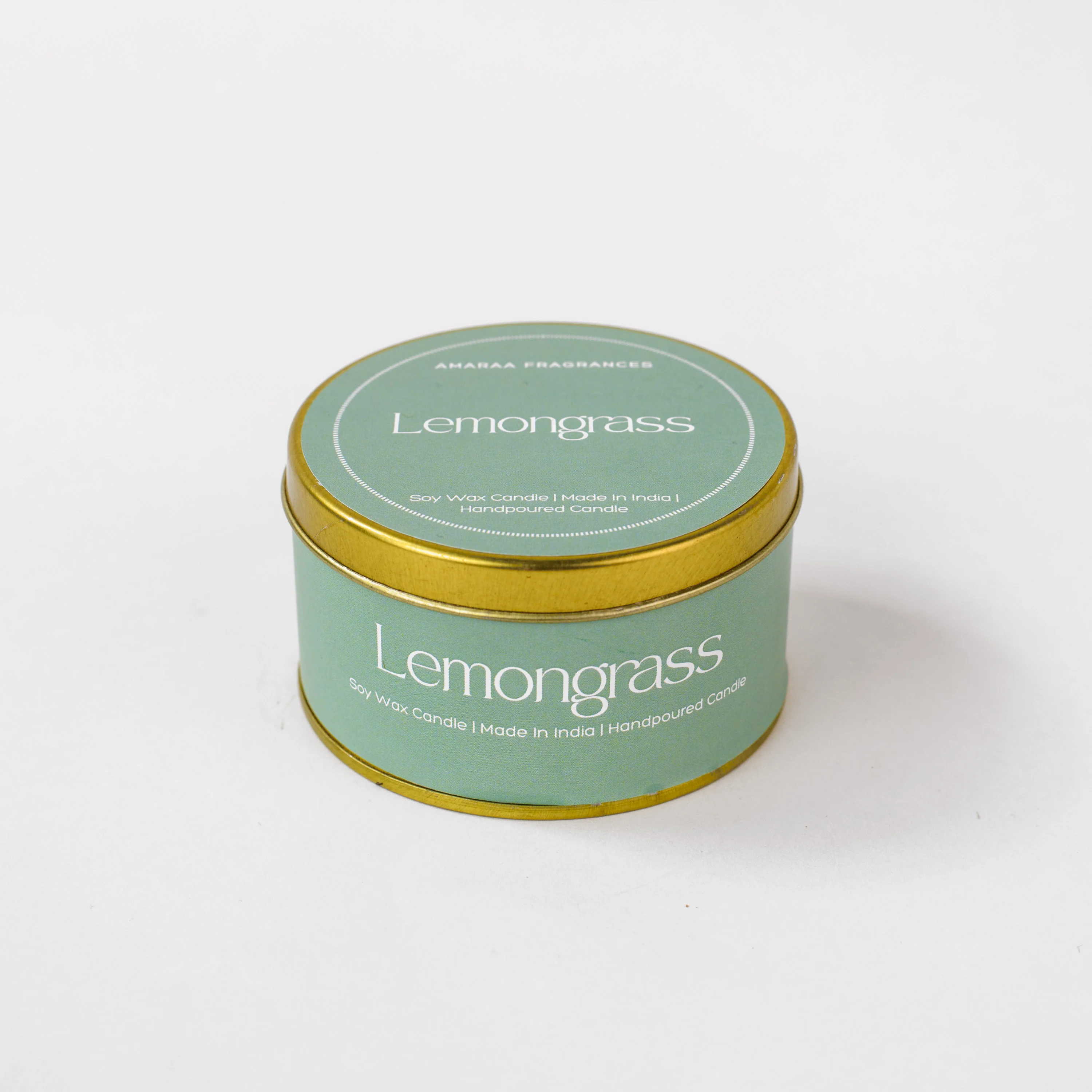 Lemongrass Tin Scented Candle