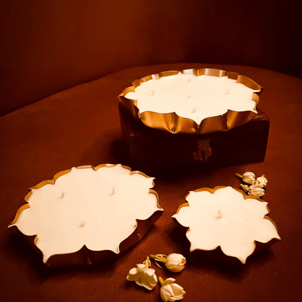 Floral Urli Scented Candles