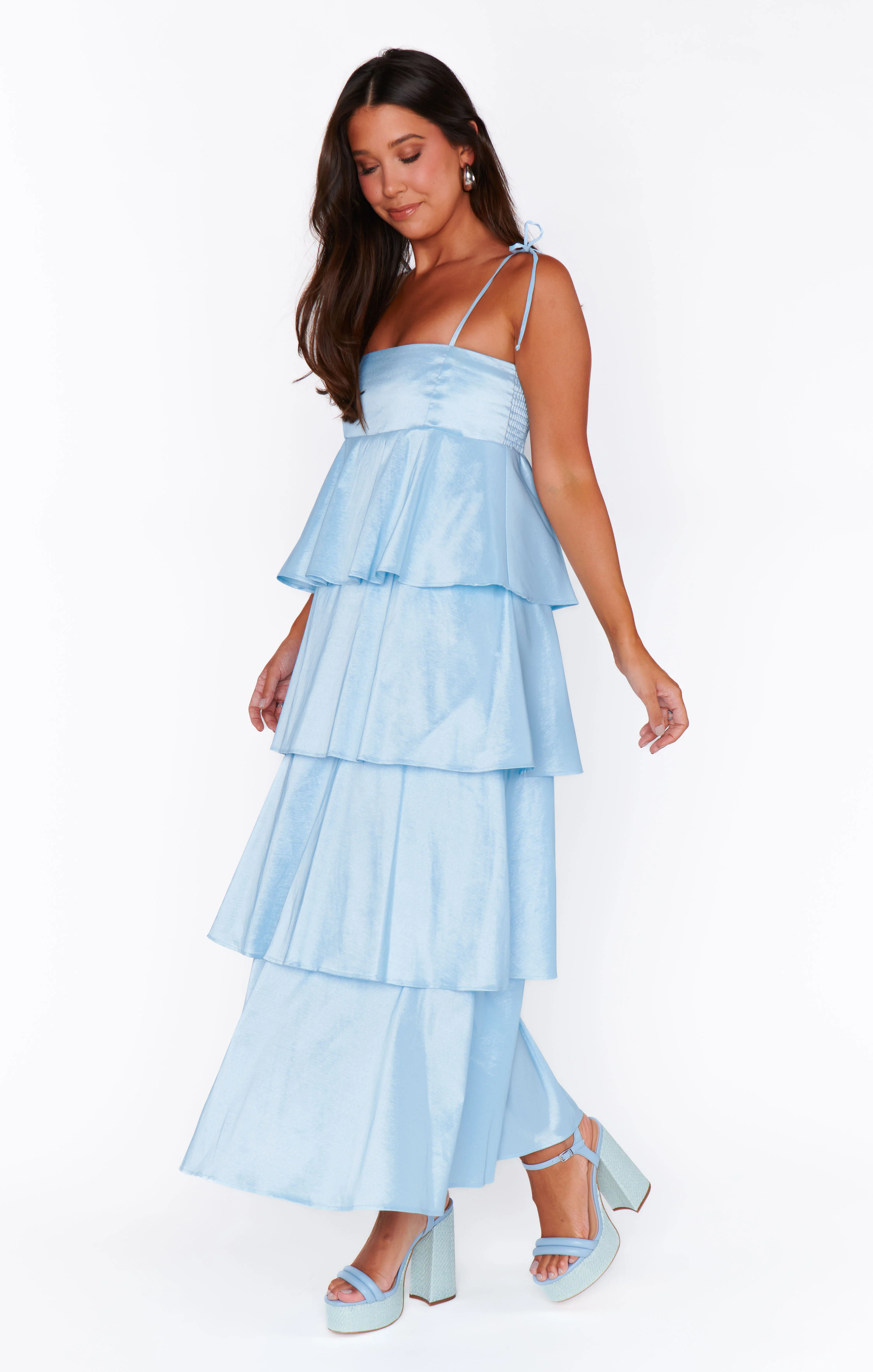 Cute Dress ~ Light Blue Taffeta