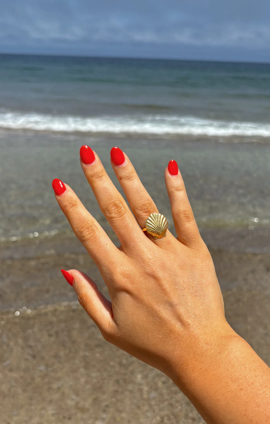 Faithy Jewels Sophie Shell Ring ~ Gold