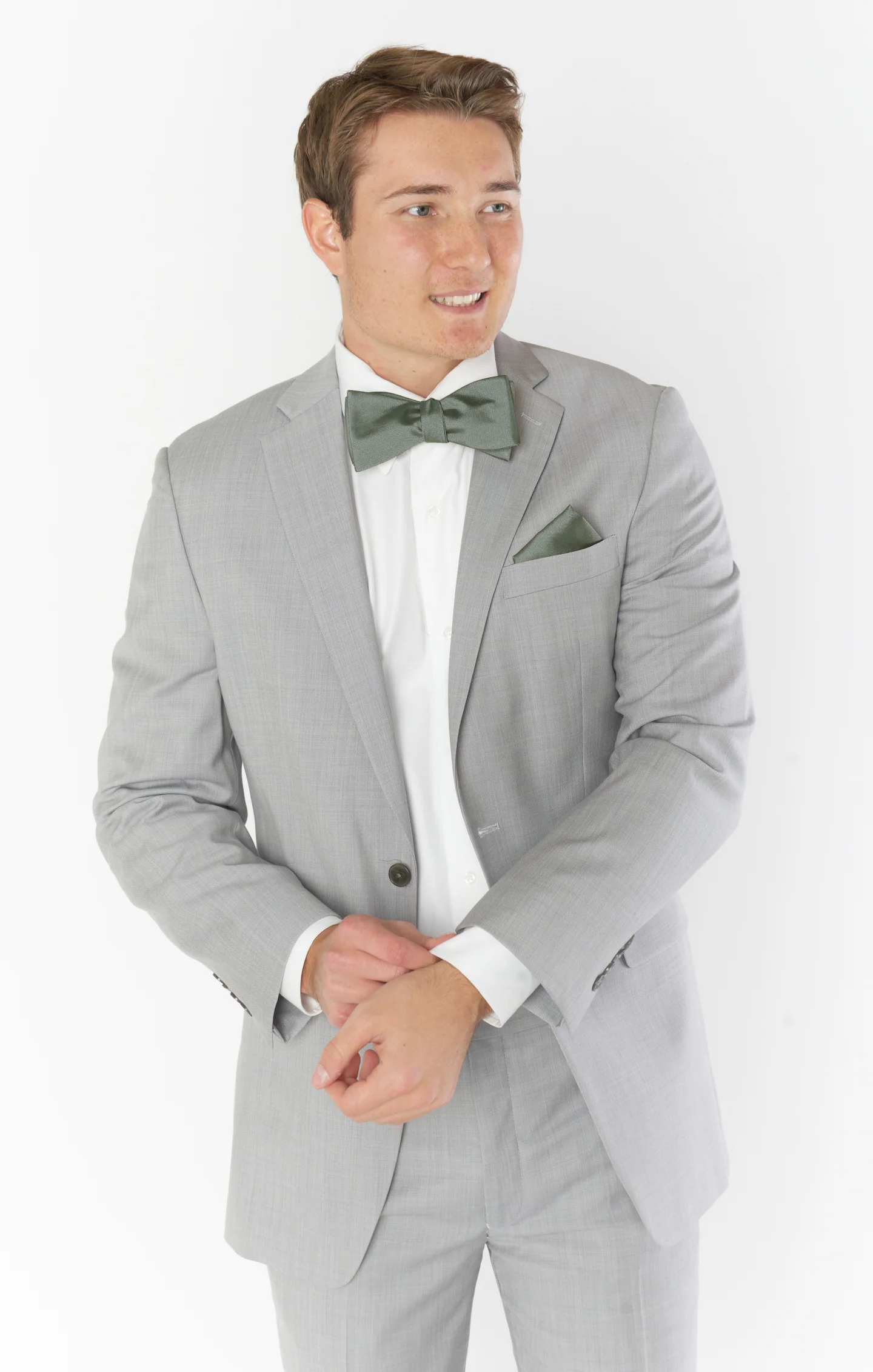 Josh Bow Tie ~ Deep Sage Solid