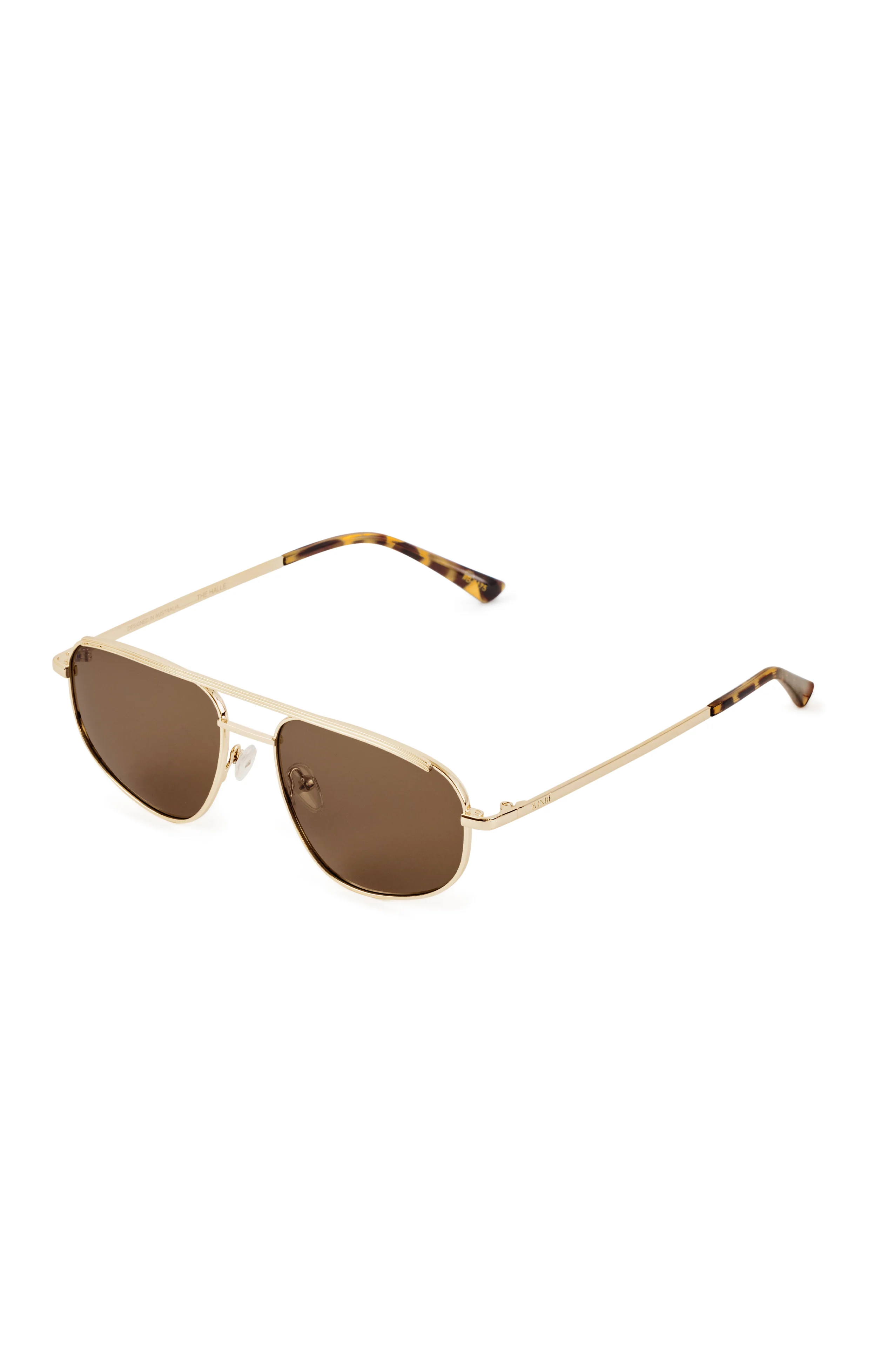 Banbé Eyewear The Halle Sunglasses ~ Gold/Brown
