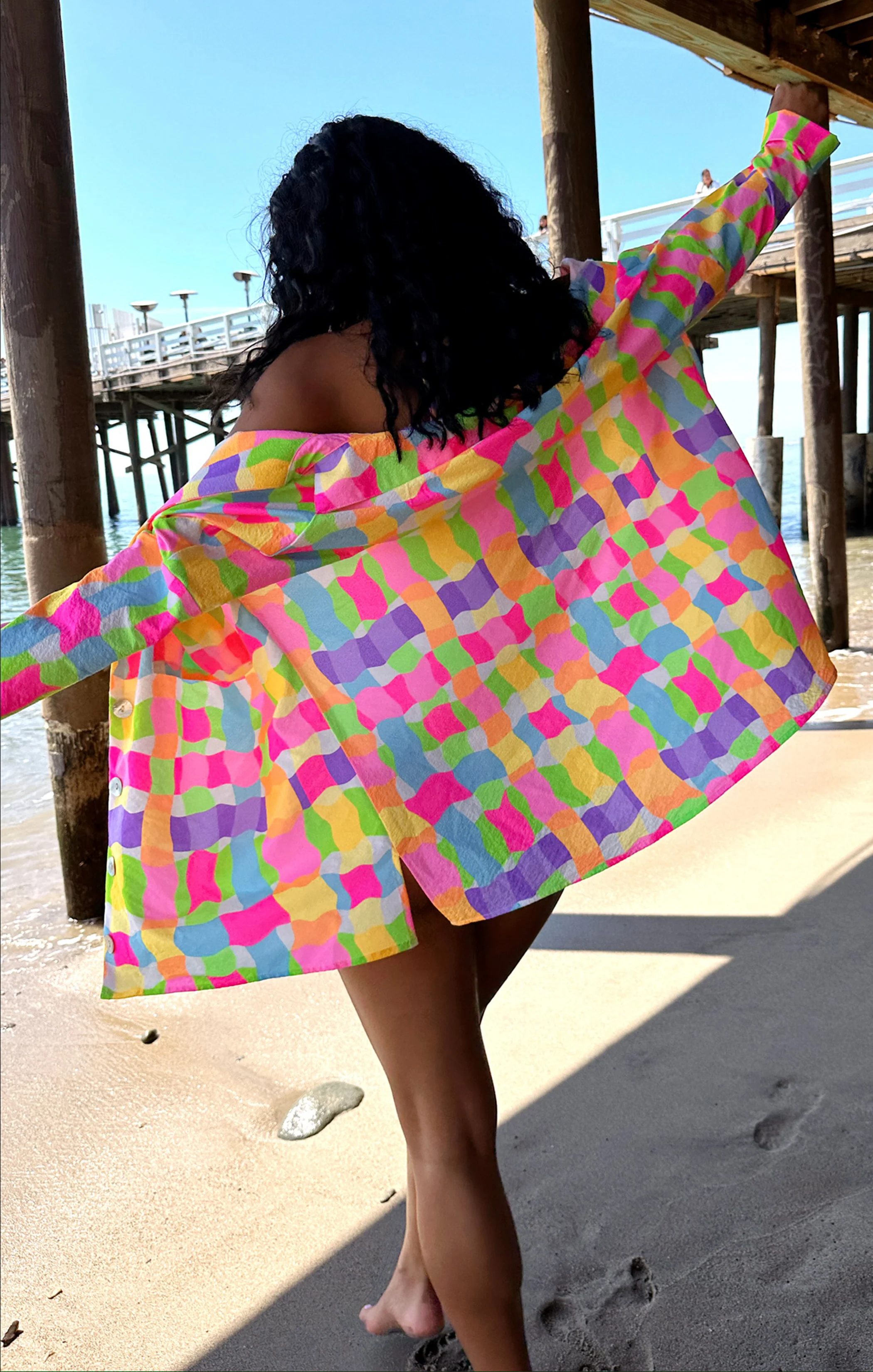 Neon Checkered Shirt