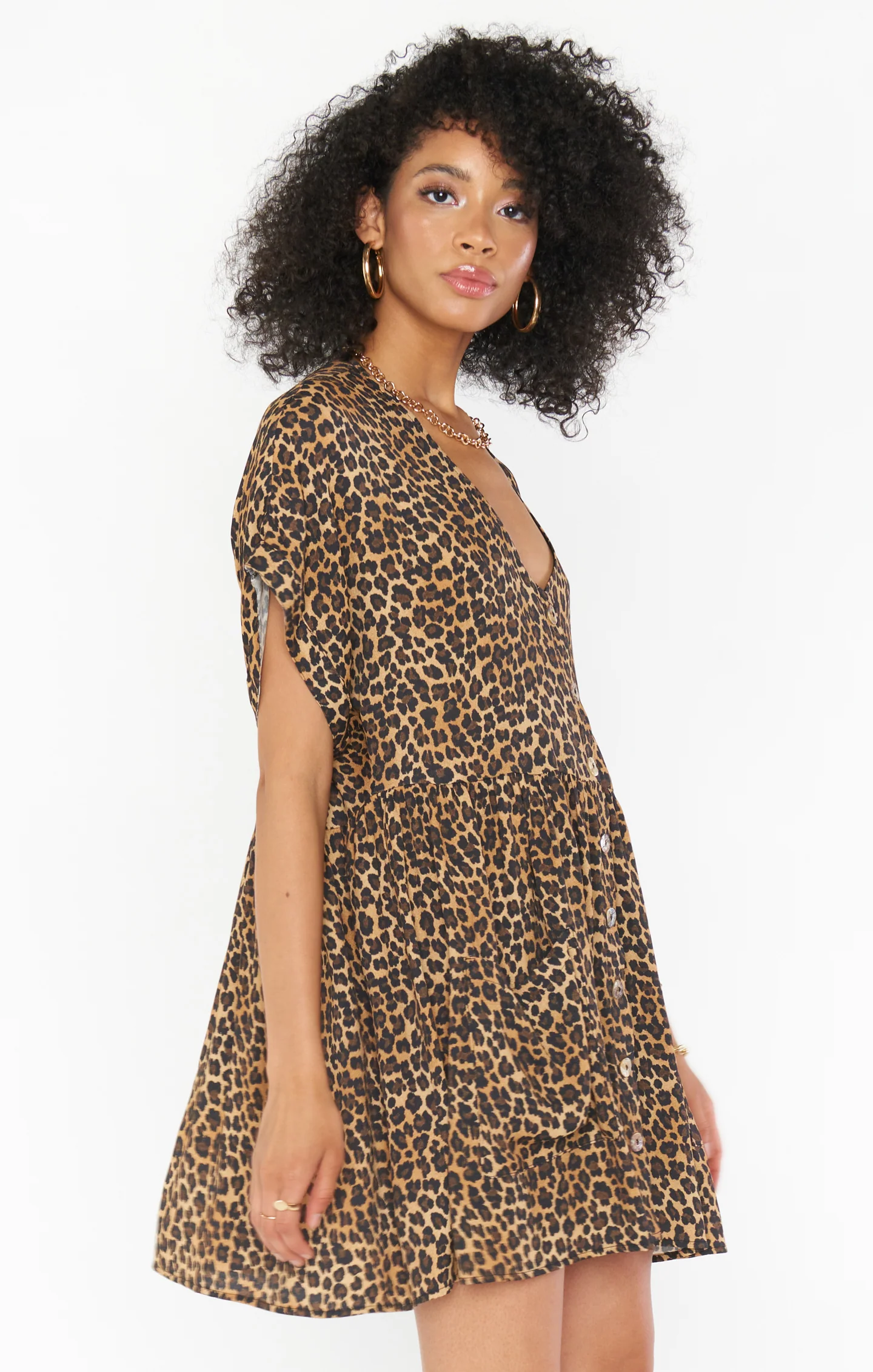 Odessa Dress ~ Latte Cheetah