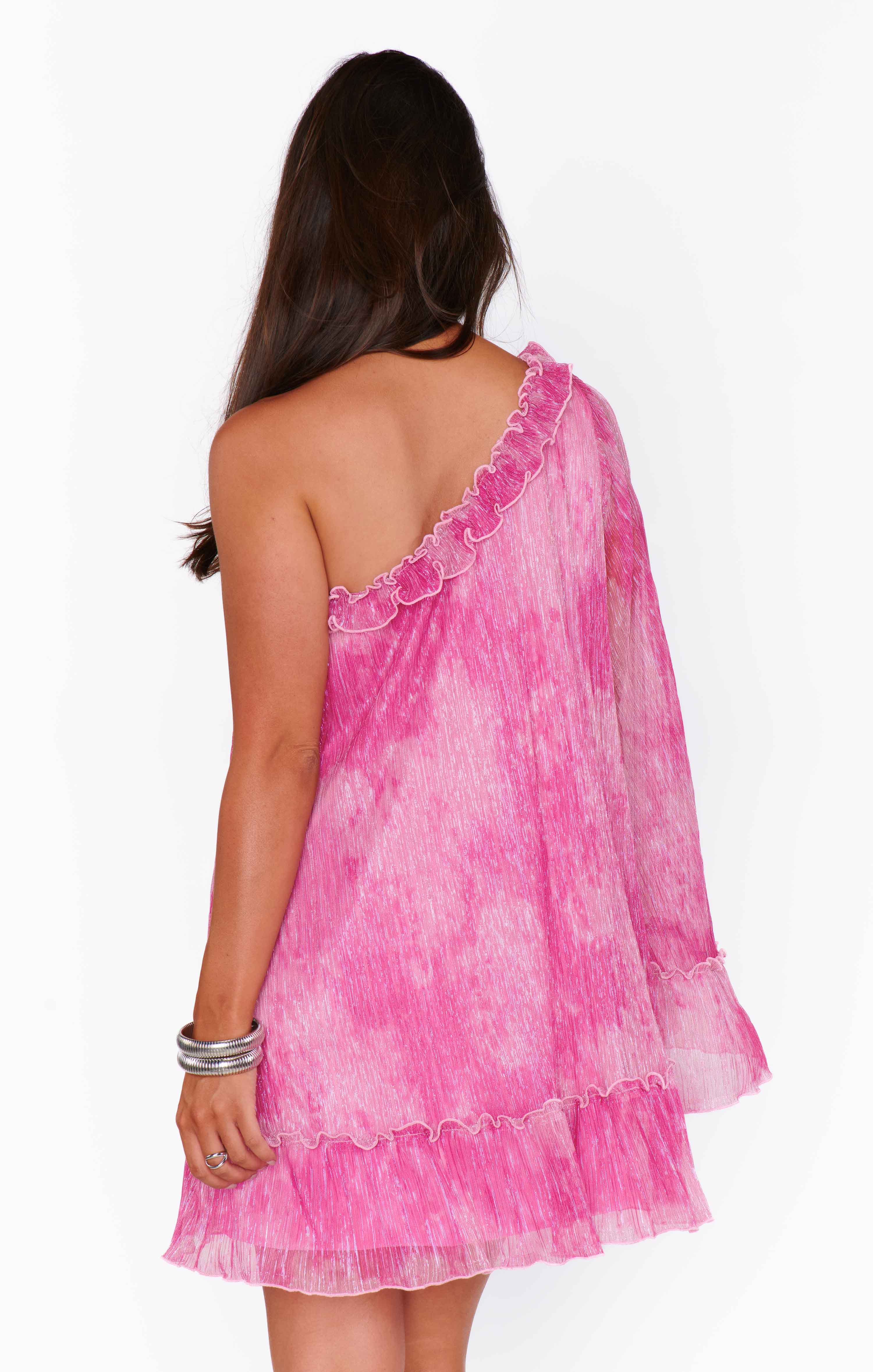 Mini Dress ~ Pink Fizz Glimmer