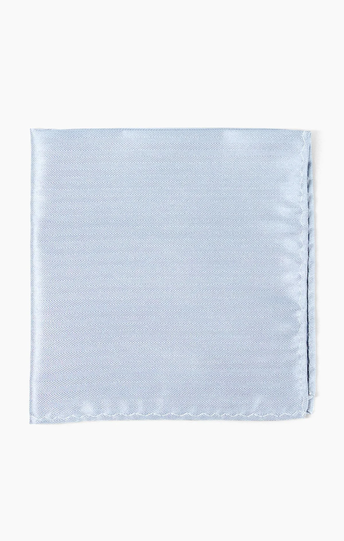 Sam Pocket Square ~ Steel Blue Solid