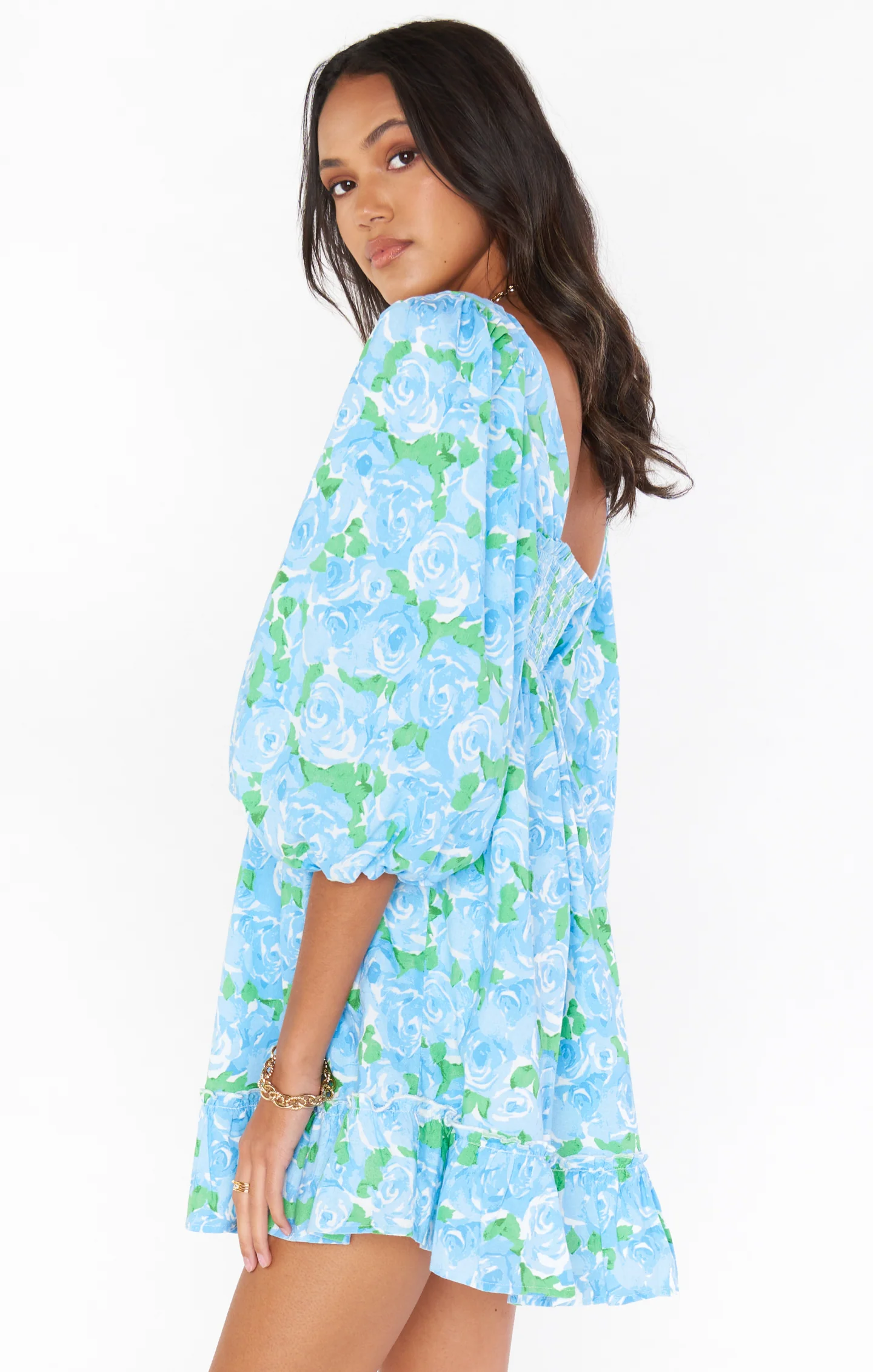 Mandi Mini Dress ~ Something Blue Floral