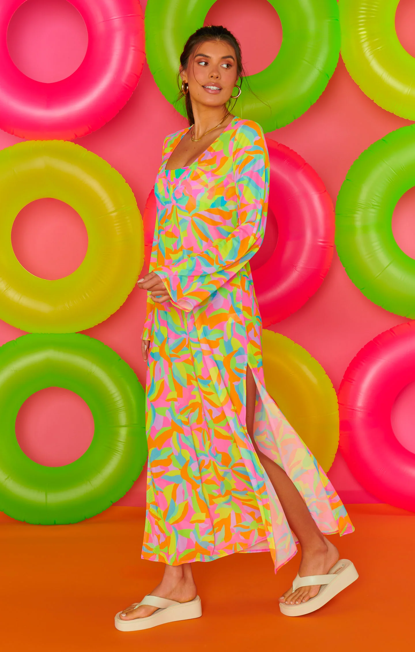 Santos Cover Up ~ Neon Tropics