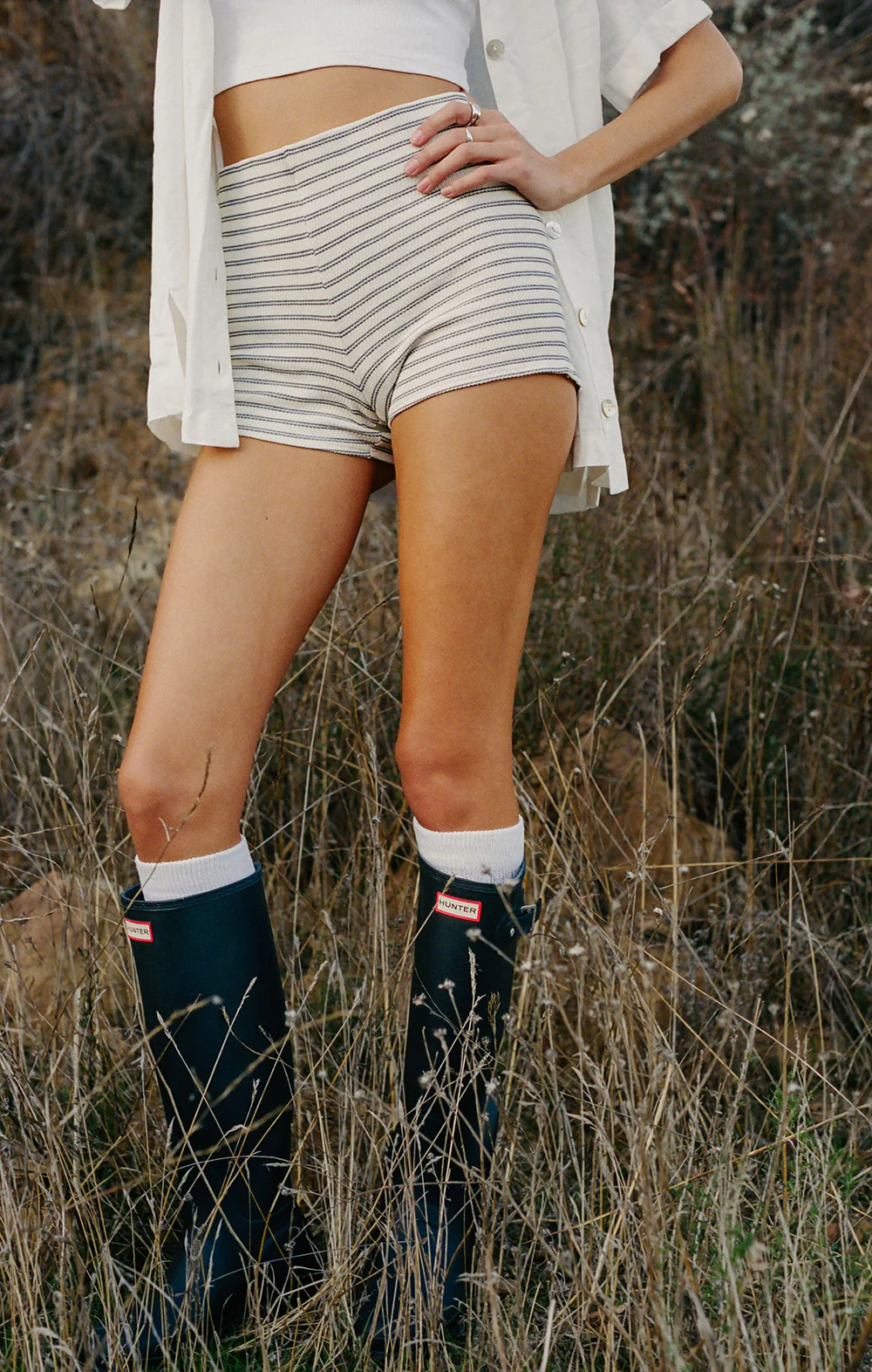 Ziggy Shorts ~ Skyline Stripe Knit