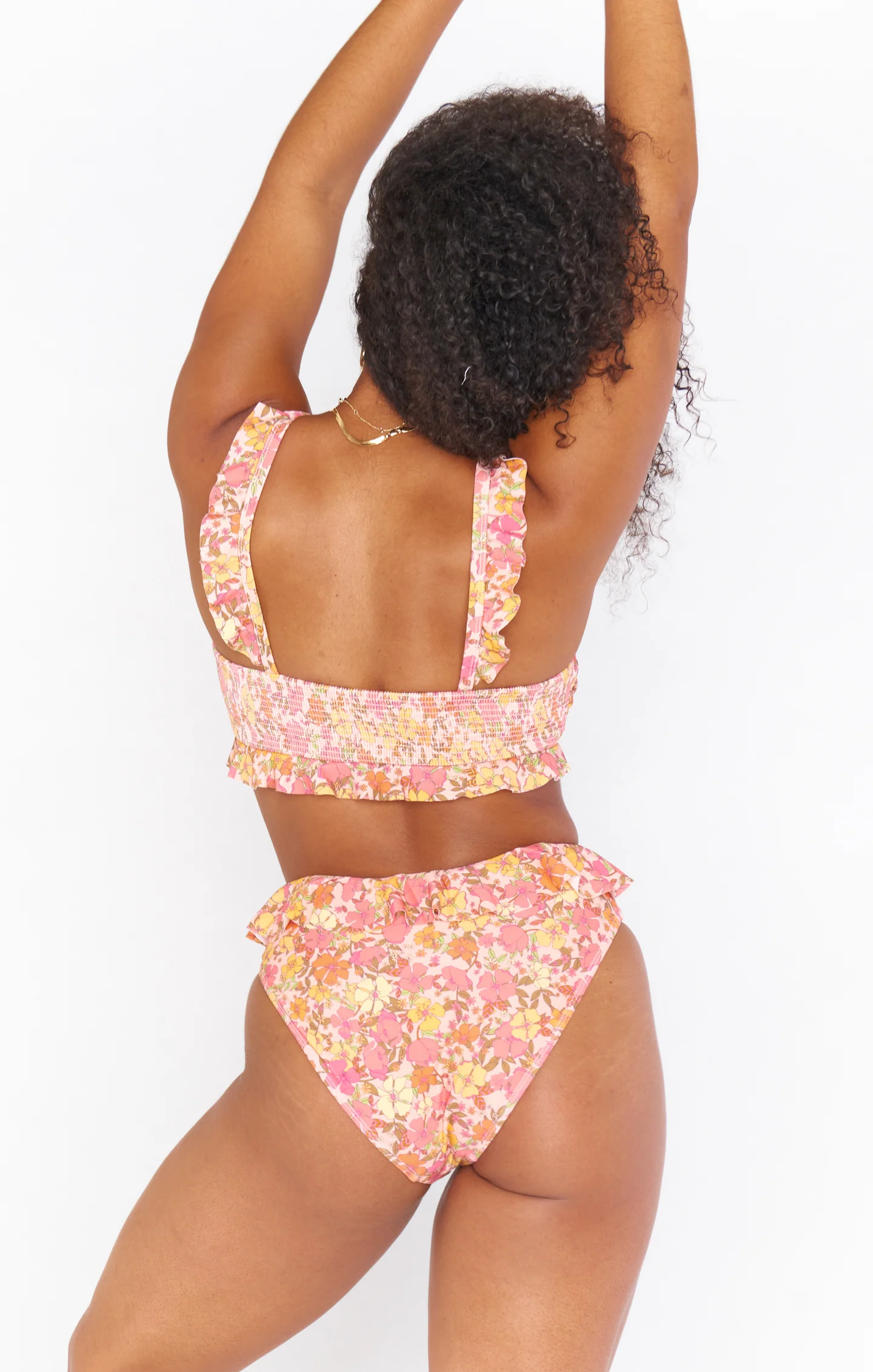 Island Ruffle Bottom ~ Pretty Poppy