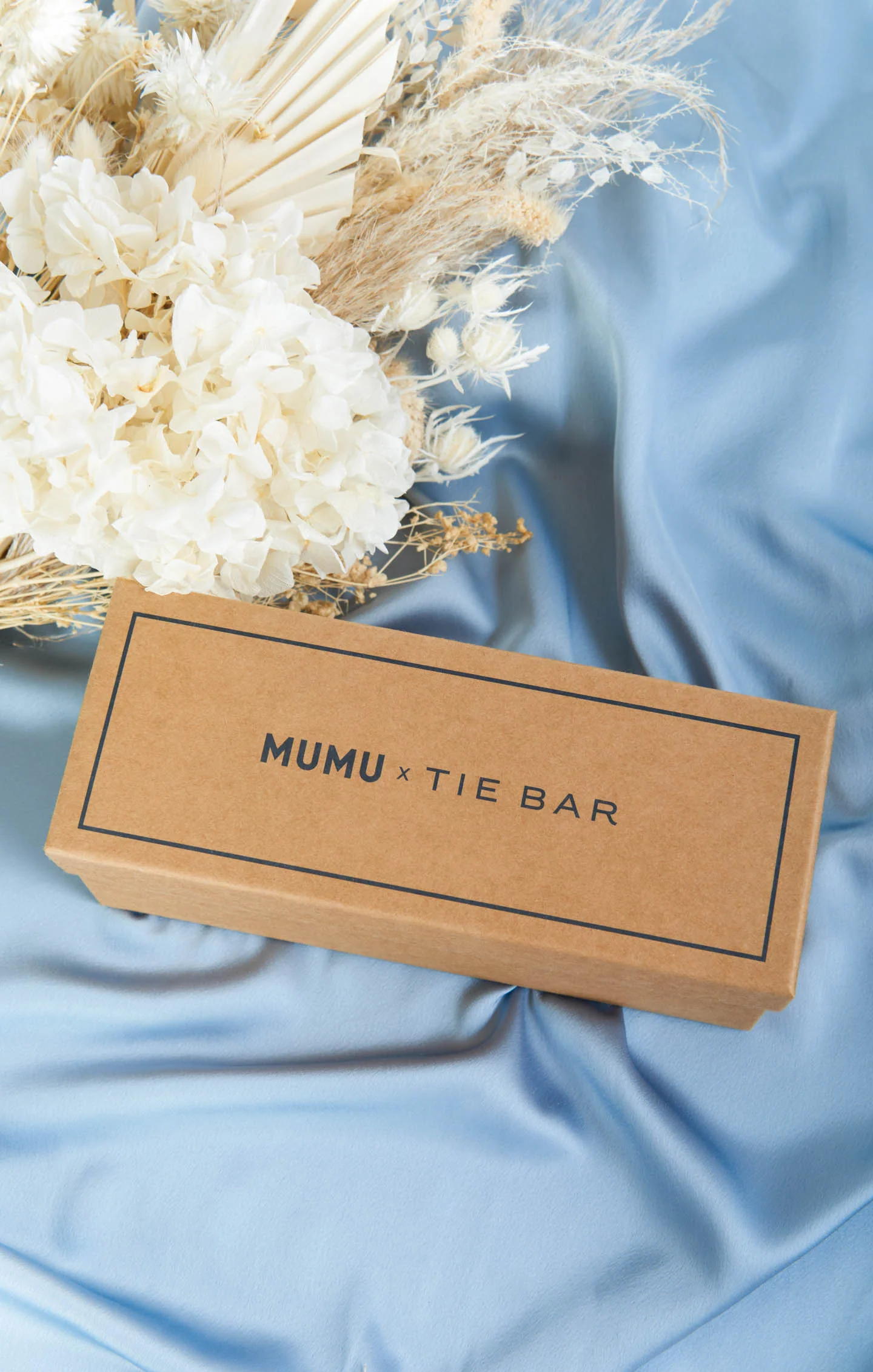 Mumu Weddings x Tie Bar Gift Box ~ Steel Blue Solid