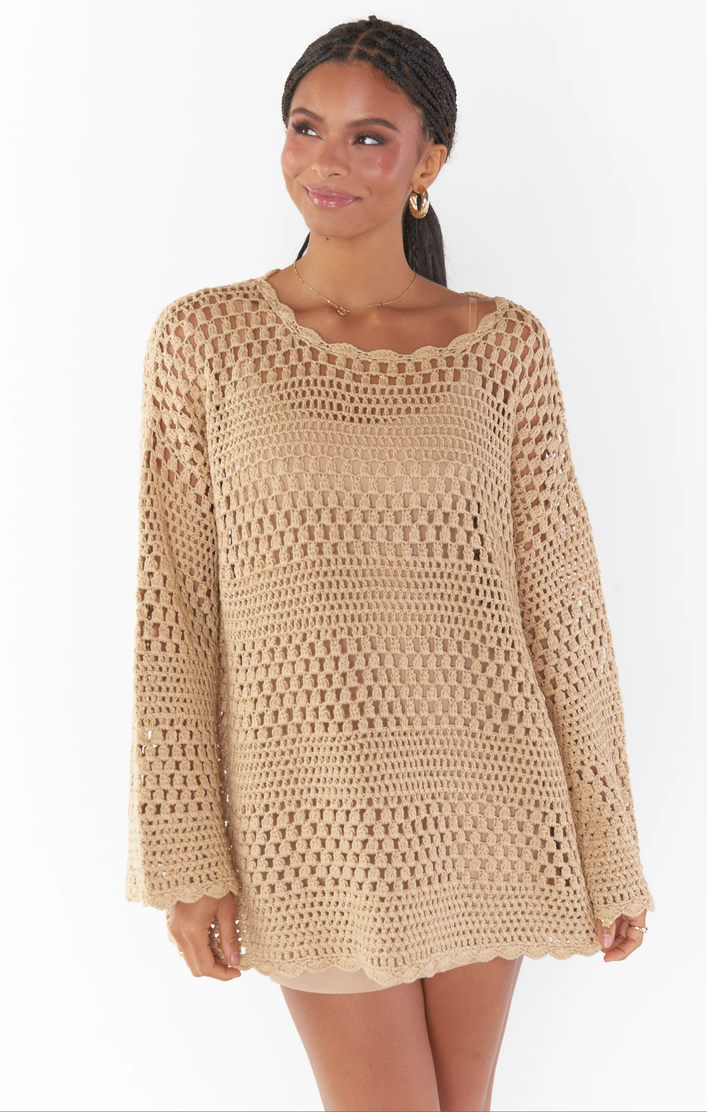 Classic Mini Cami Slip ~ Beige