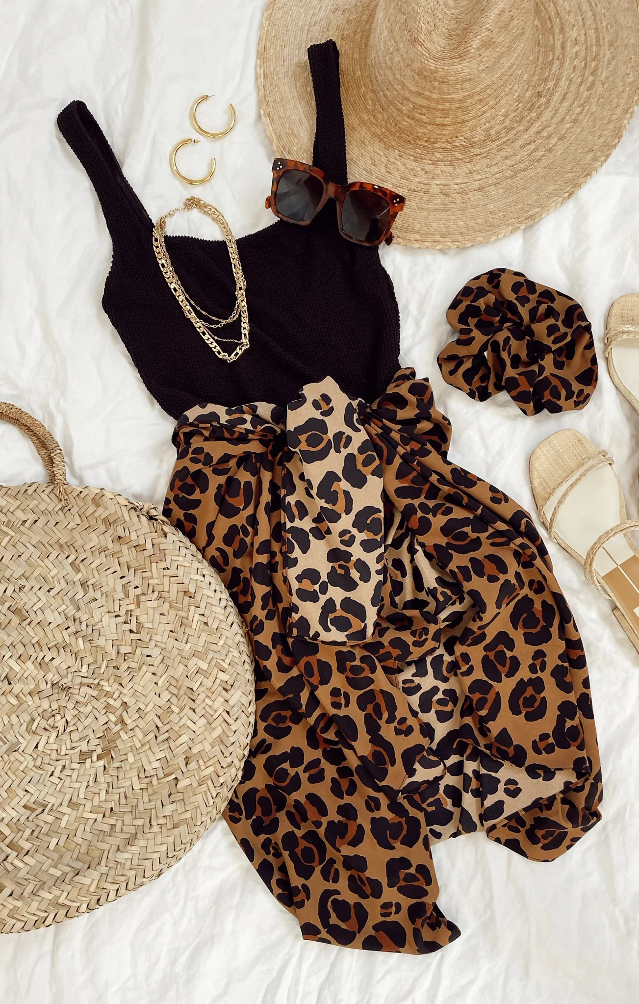 Kiran Sarong ~ Caramel Cheetah