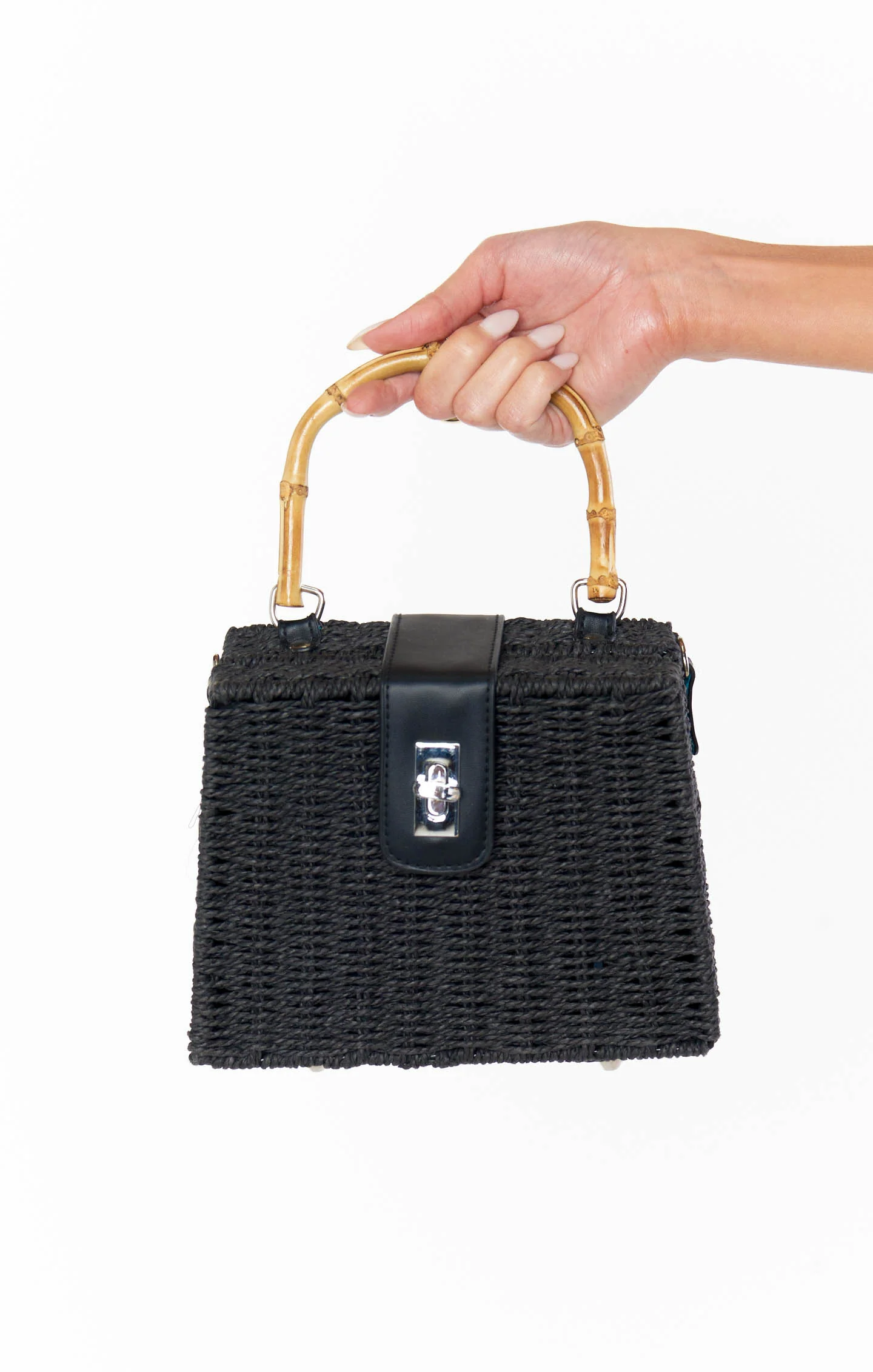 Maxie Straw Bag ~ Black