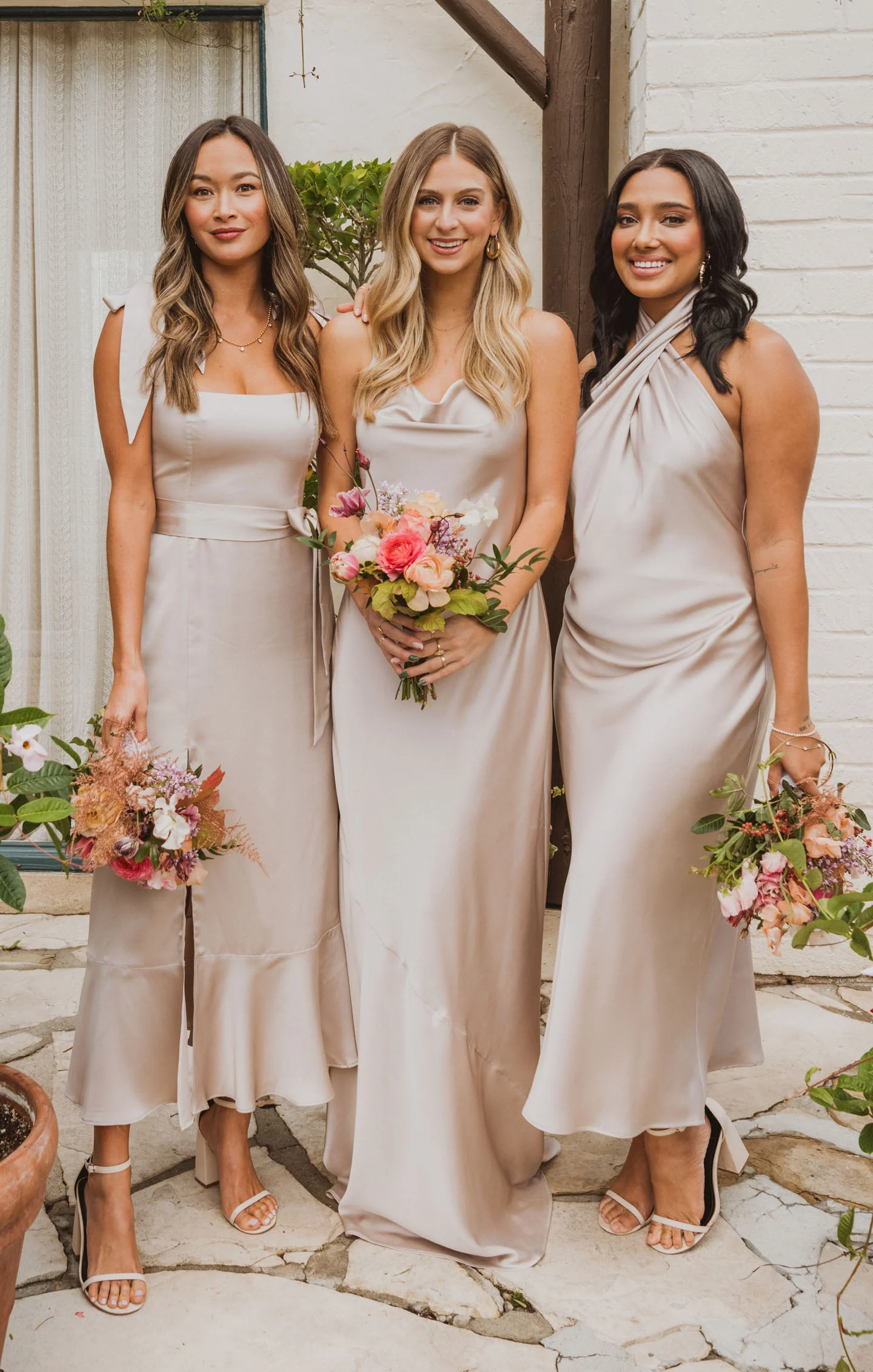 Bridesmaid Fabric Swatch ~ Show Me The Ring Luxe Satin