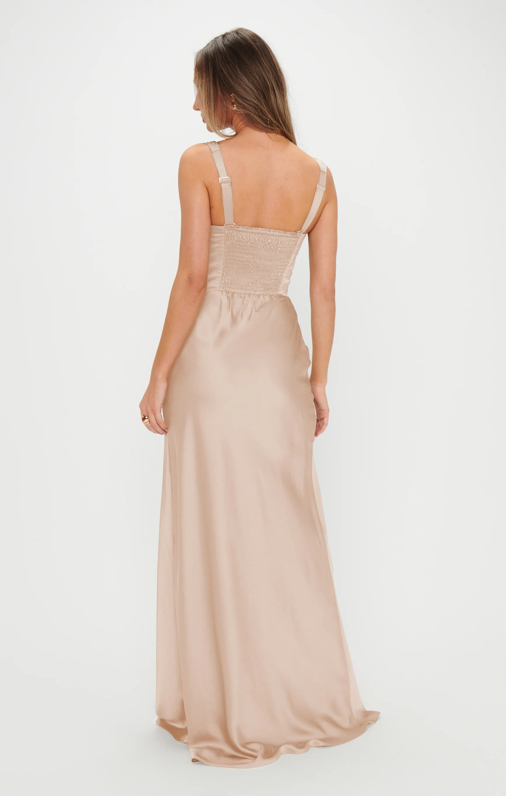 Elena Maxi Dress ~ Gold Velvet