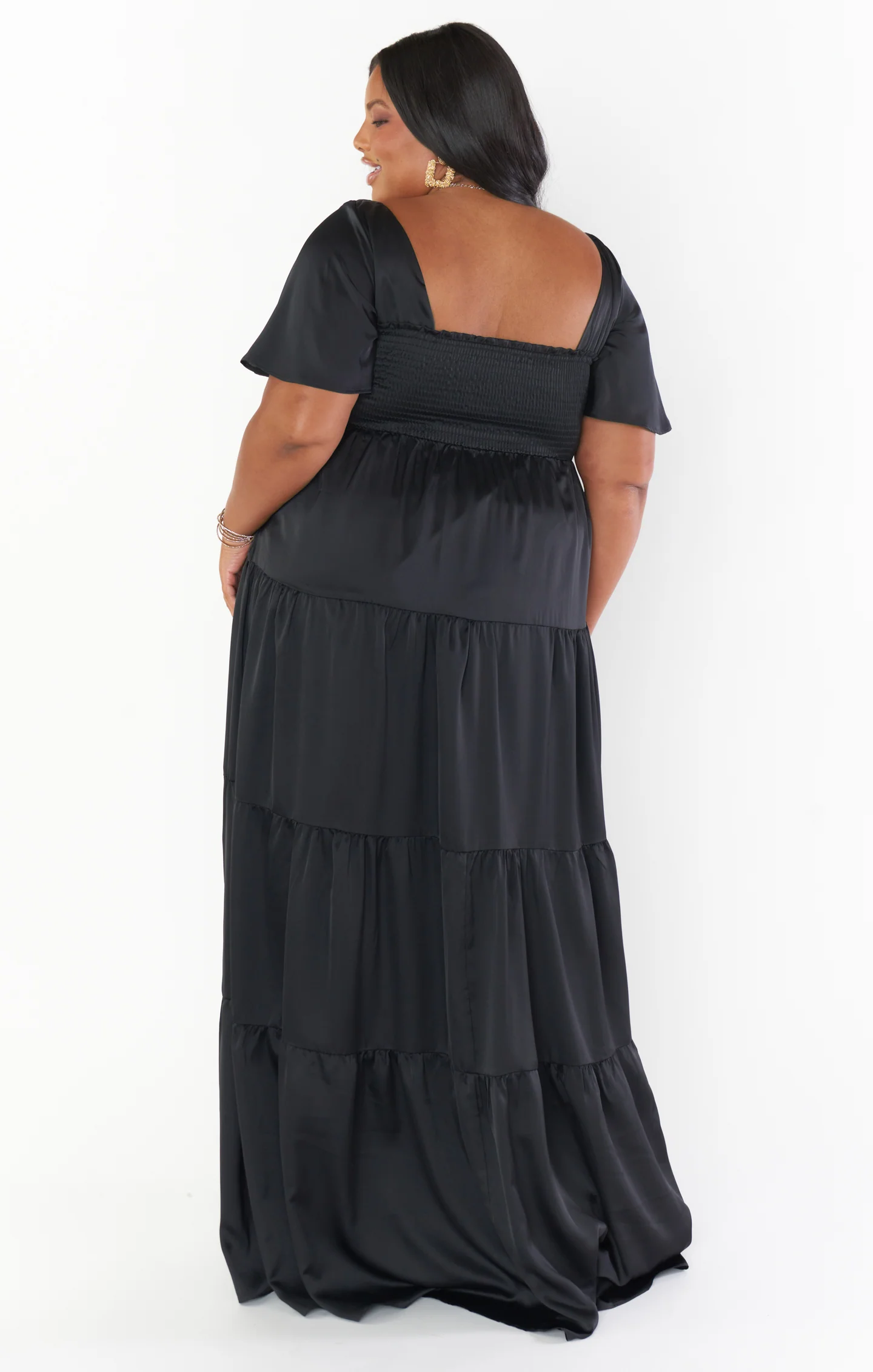 Elena Maxi Dress ~ Black Velvet