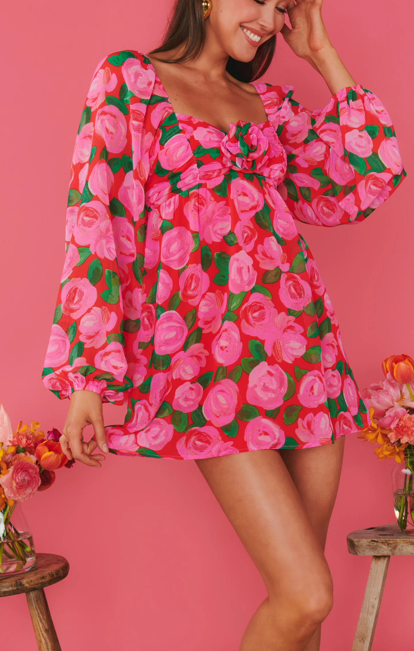 Becca Babydoll Dress ~ Rosie Blooms