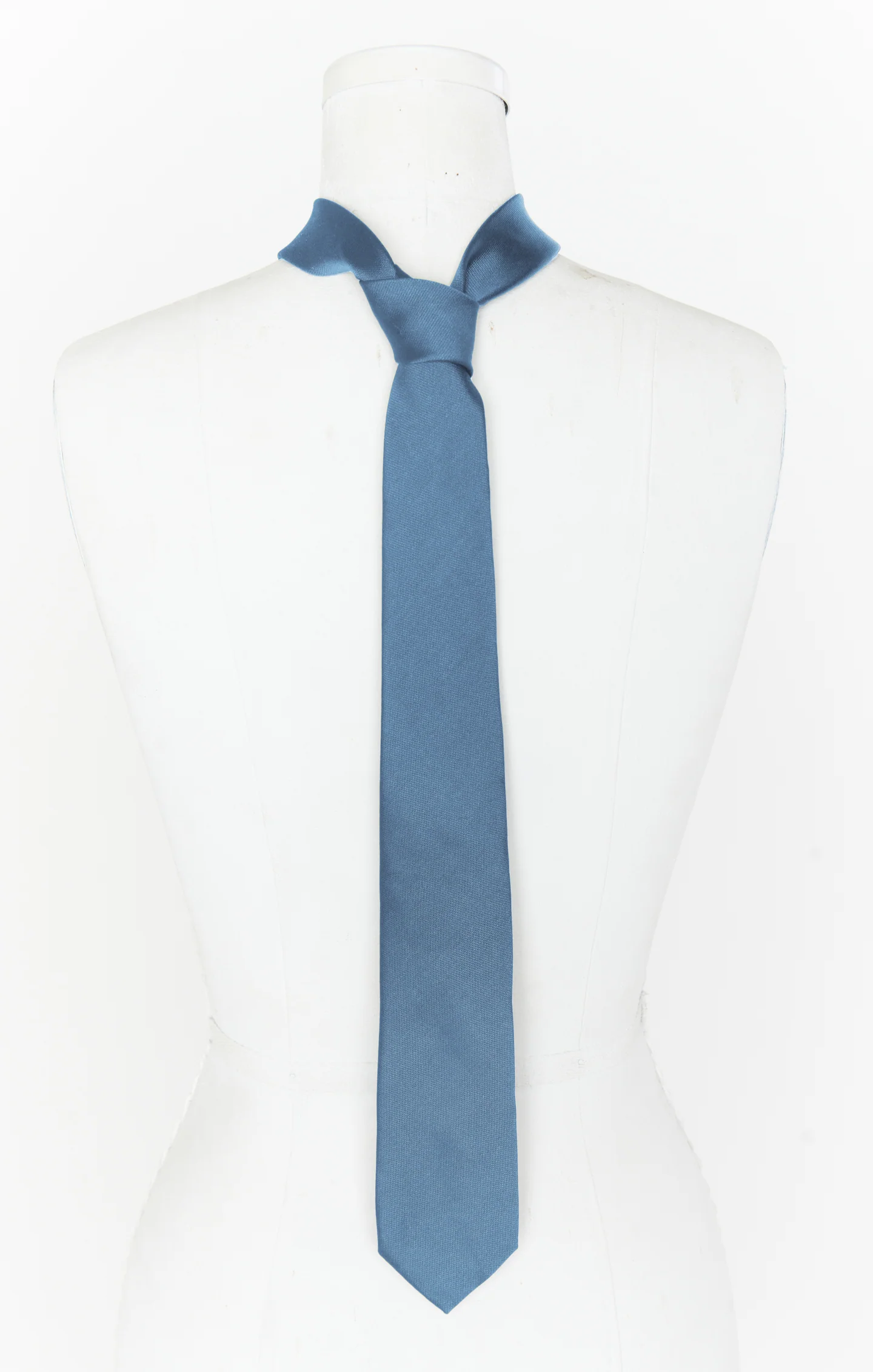 Nico Neck Tie ~ Slate Blue Solid