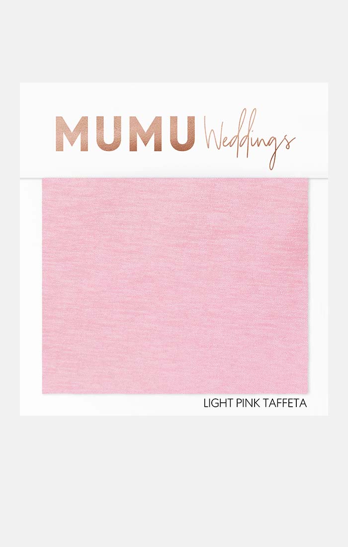 Wedding Fabric Sample ~ Soft Pink Taffeta