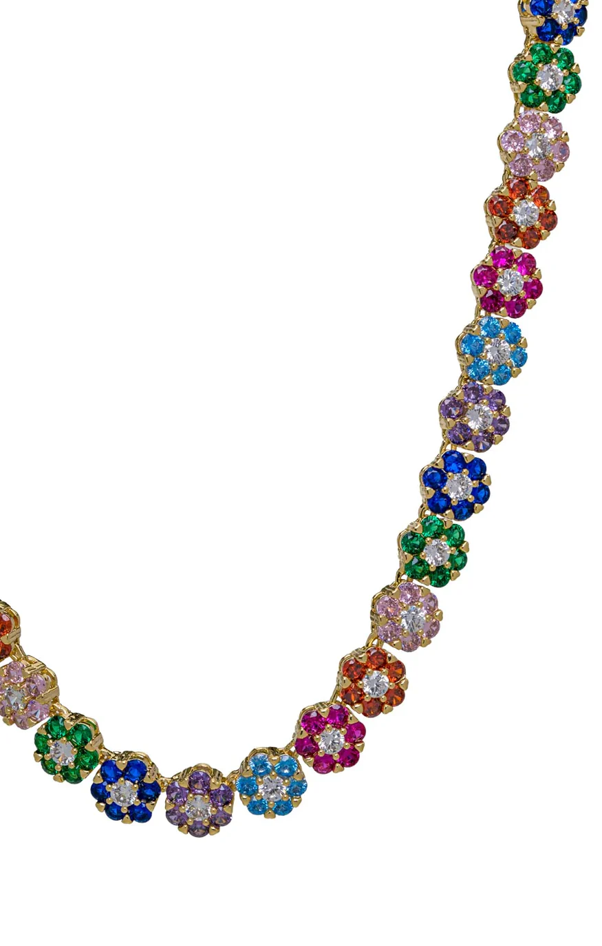 Bracha Bouquet Necklace ~ Rainbow