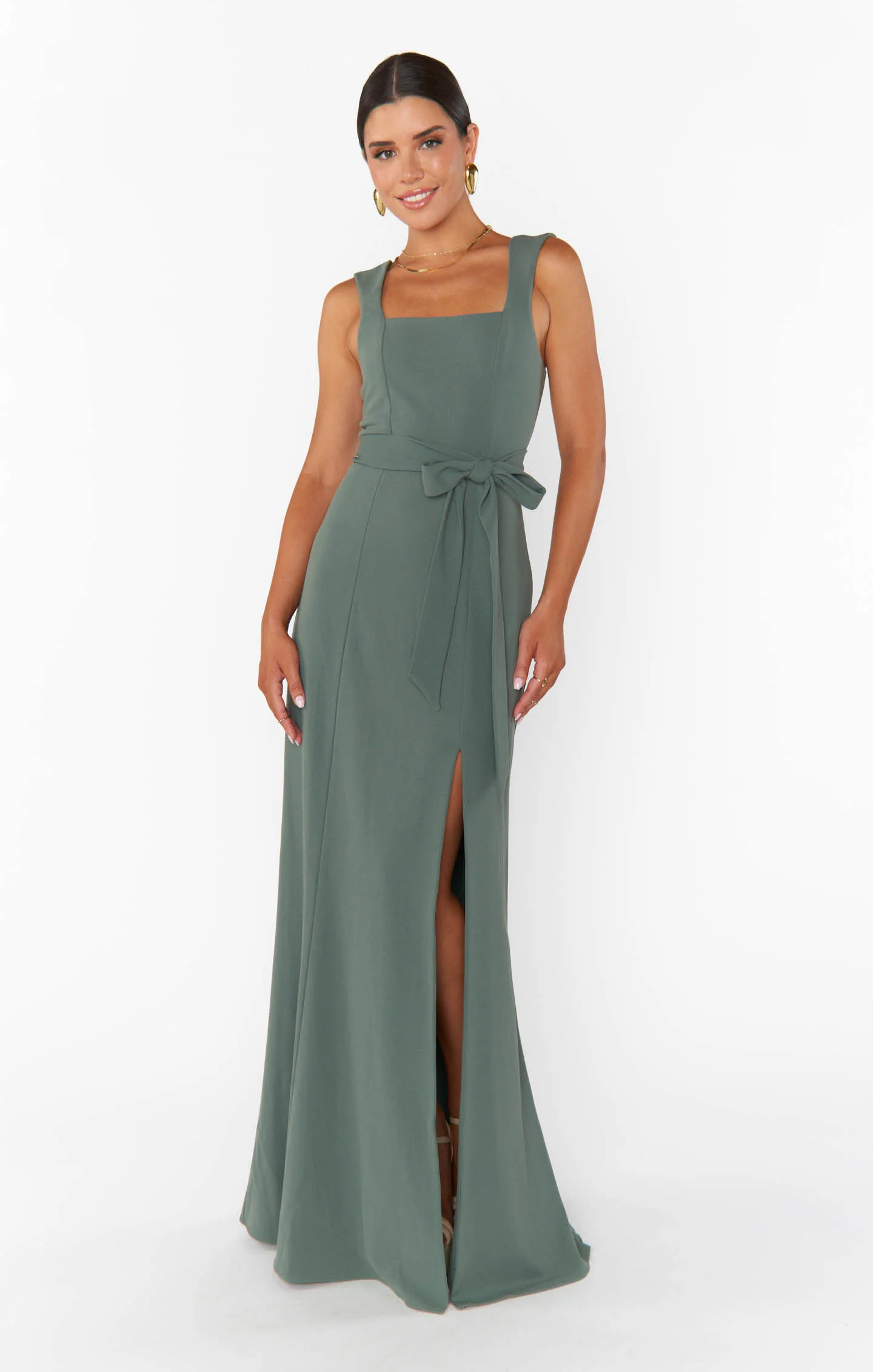 Paris Gown ~ Deep Sage Stretch