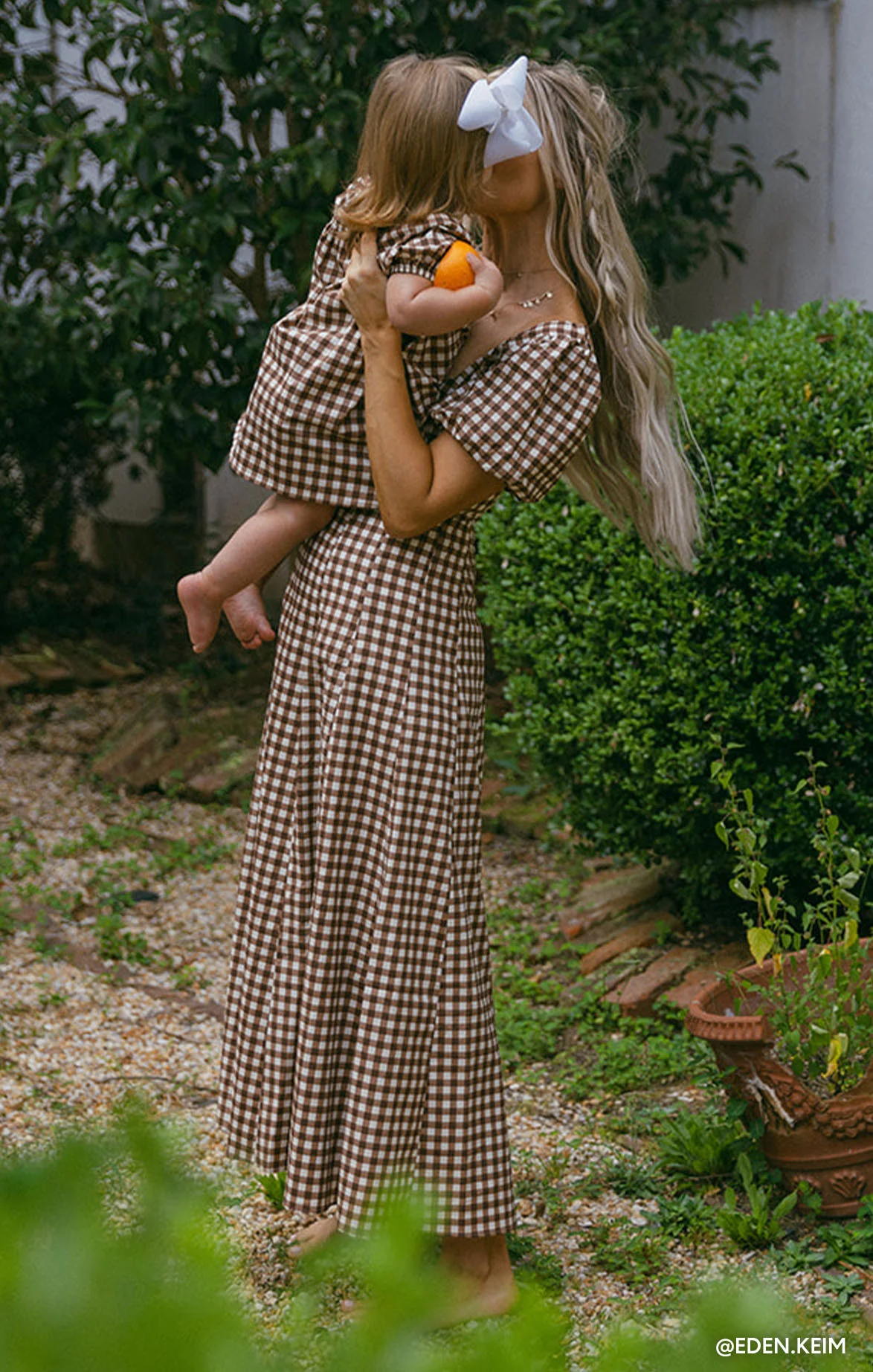 Anna Dress ~ Brown Gingham