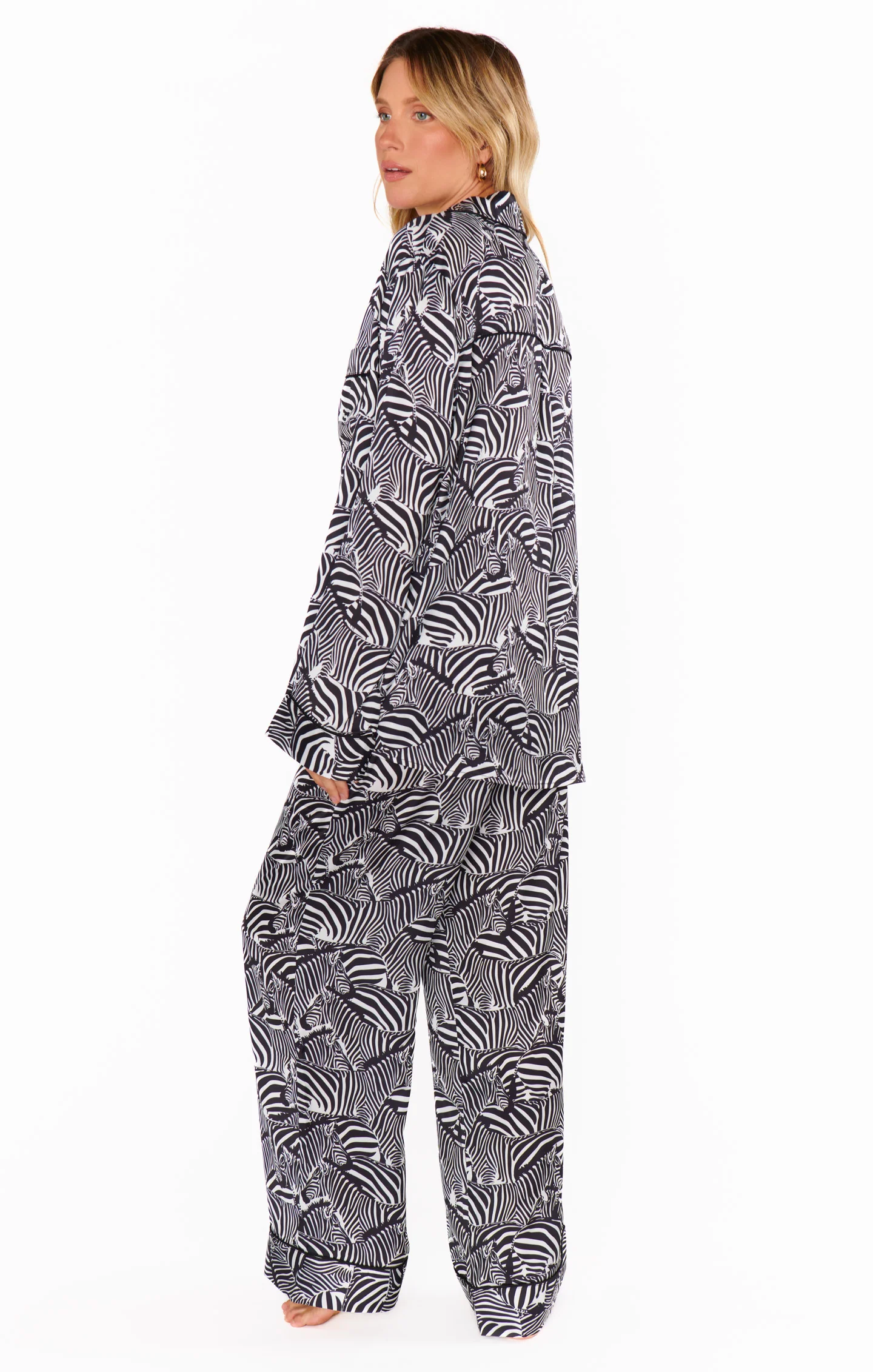 Classic PJ Set ~ Zebra Silky