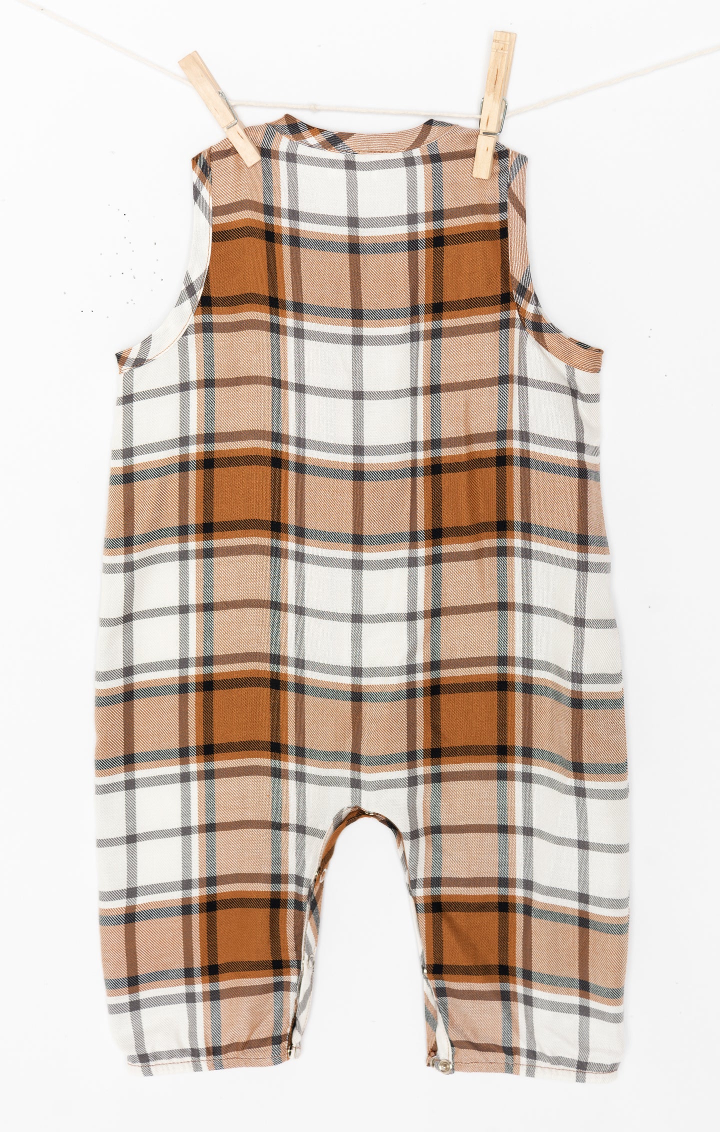 The Case Onesie ~ Tan Plaid