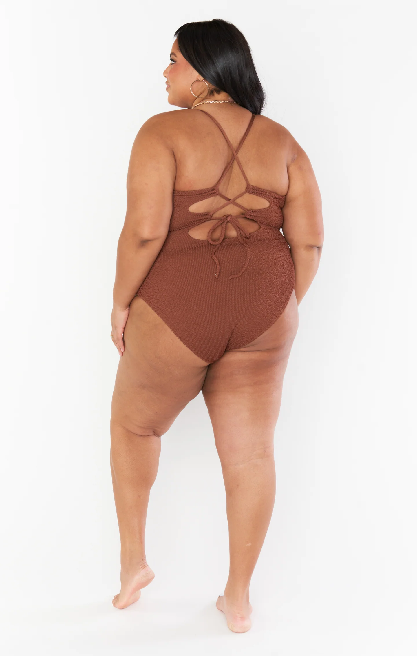 Positano One Piece ~ Chocolate Scrunch