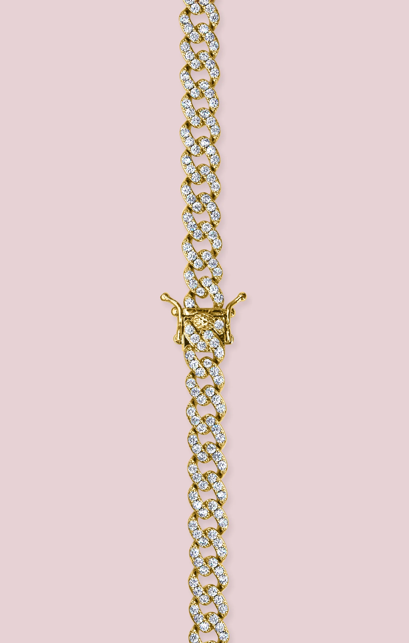 OMA The Label The Frosty Link Collection 9mm Necklace ~ Gold