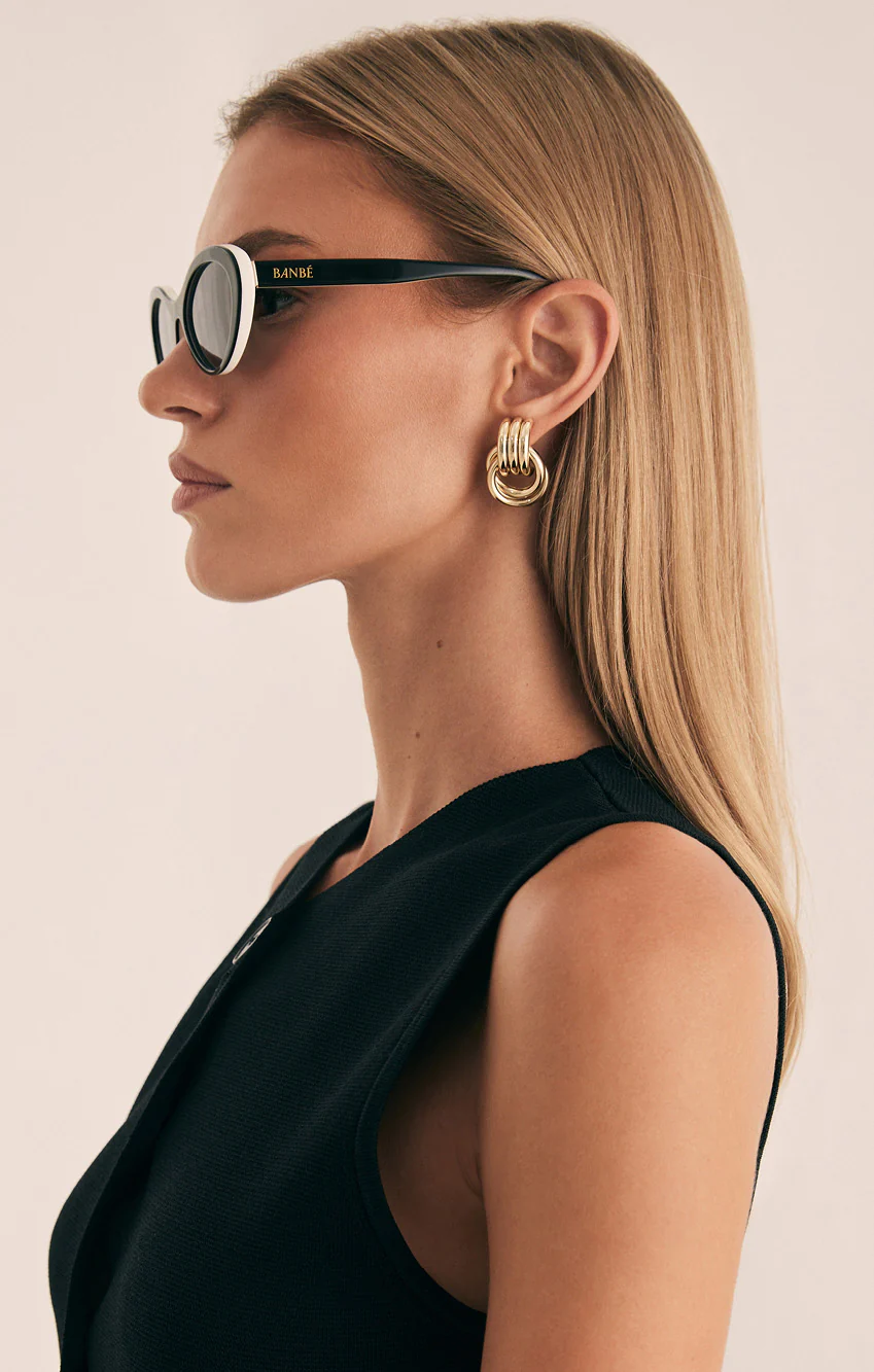 Banbé Eyewear The Ferragni Sunglasses ~ Black/Ivory