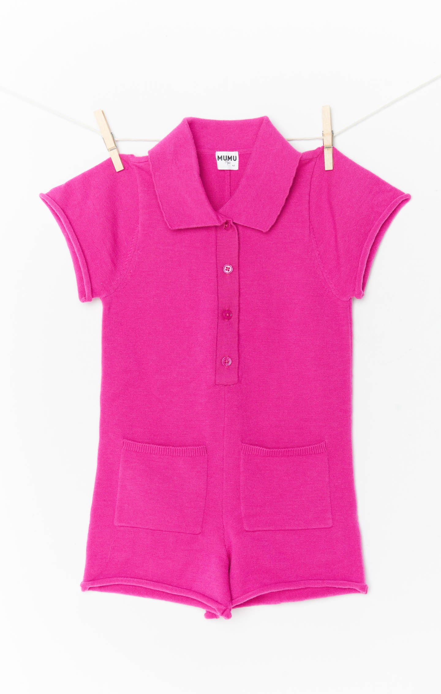 Mini Gio Sweater Romper ~ Hot Pink Knit