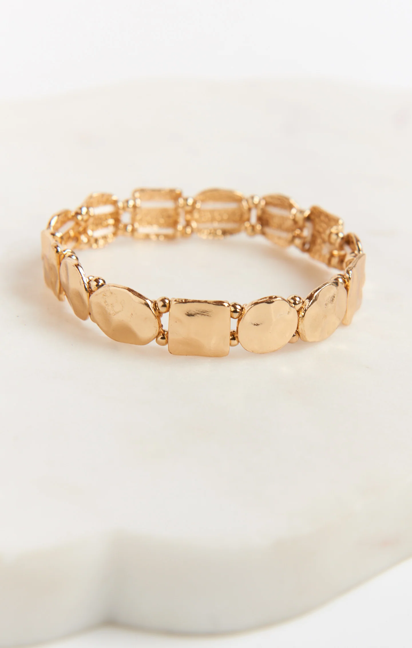 Hammered Gold Bracelet