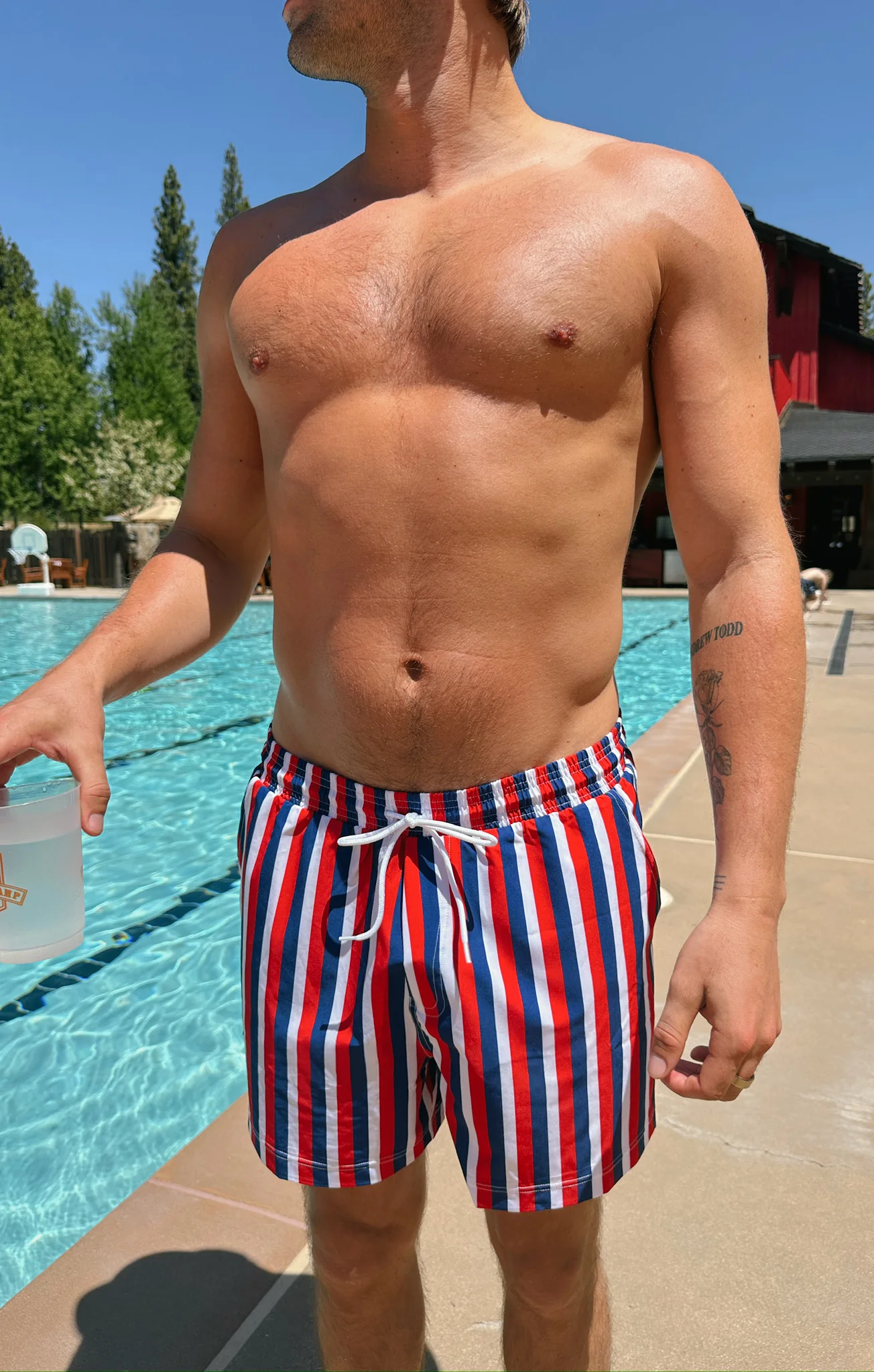 Man Mu Trunks ~ Americana Stripe