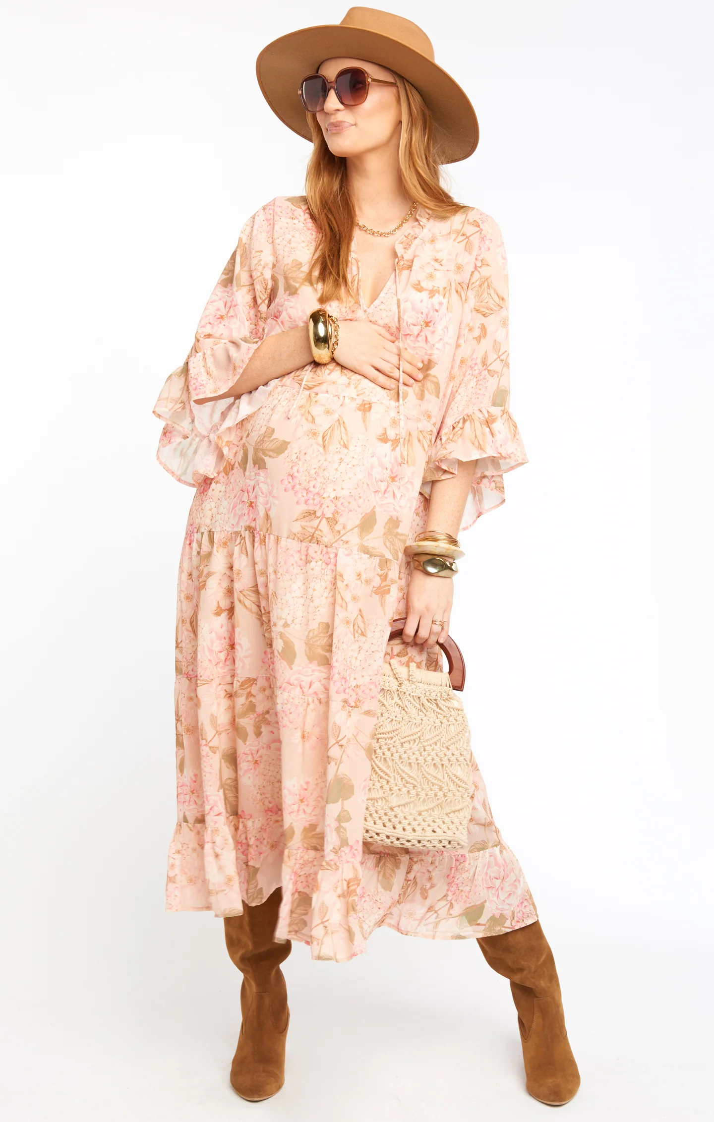 Hydrangea Maxi Dress