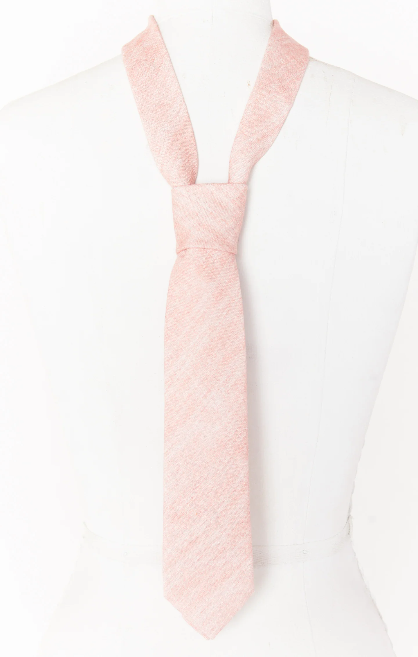 Nico Neck Tie ~ Dusty Blush Linen
