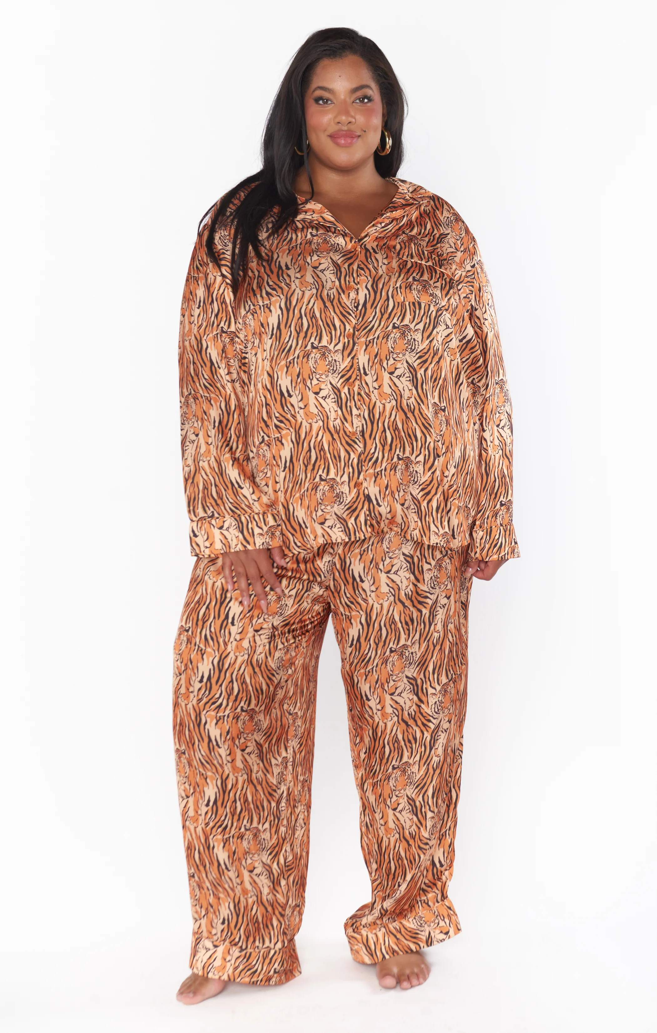 Elegant PJ Set ~ Patterned Tiger