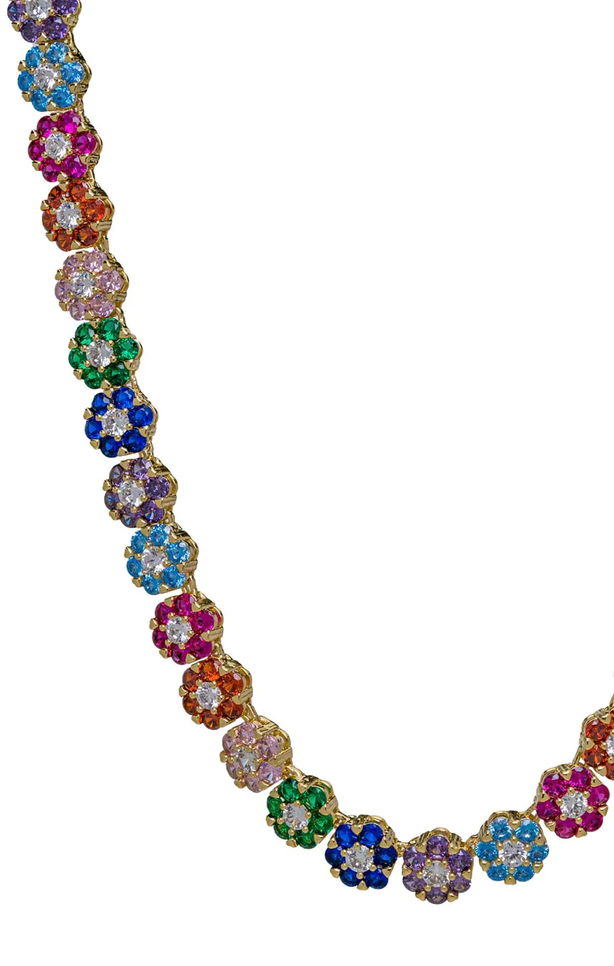 Bracha Bouquet Necklace ~ Rainbow