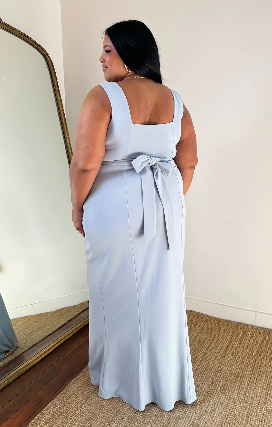 Modern Dress ~ Deep Sky Blue Stretch