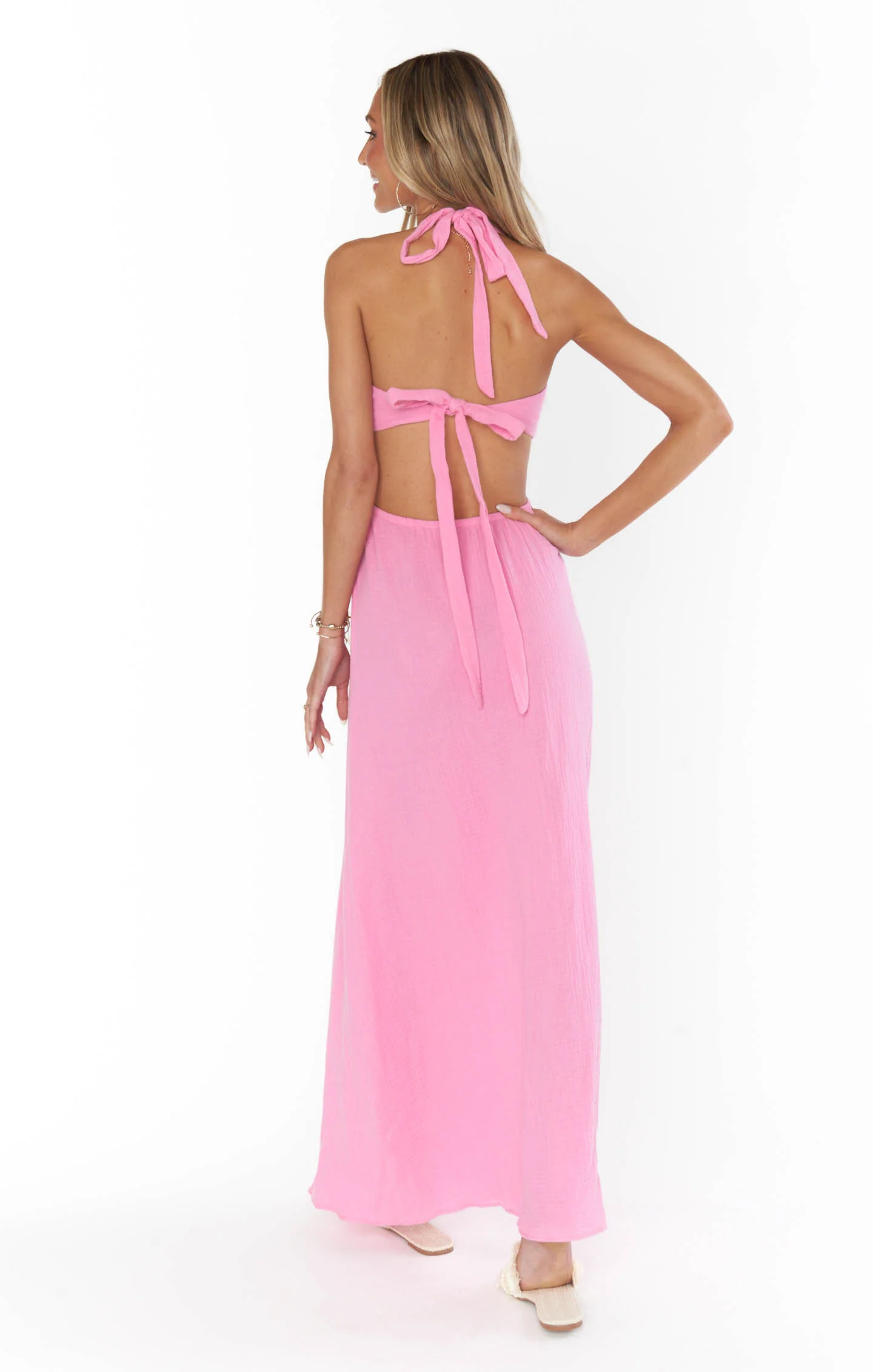 Maxi Dress ~ Bubblegum Gauze