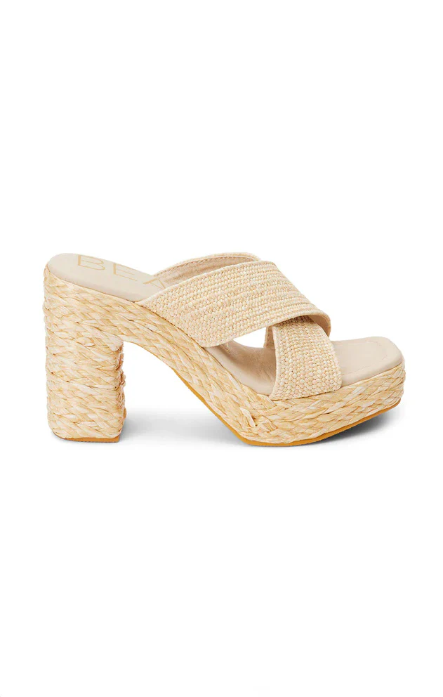 Matisse Caravan Platform Heel ~ Natural