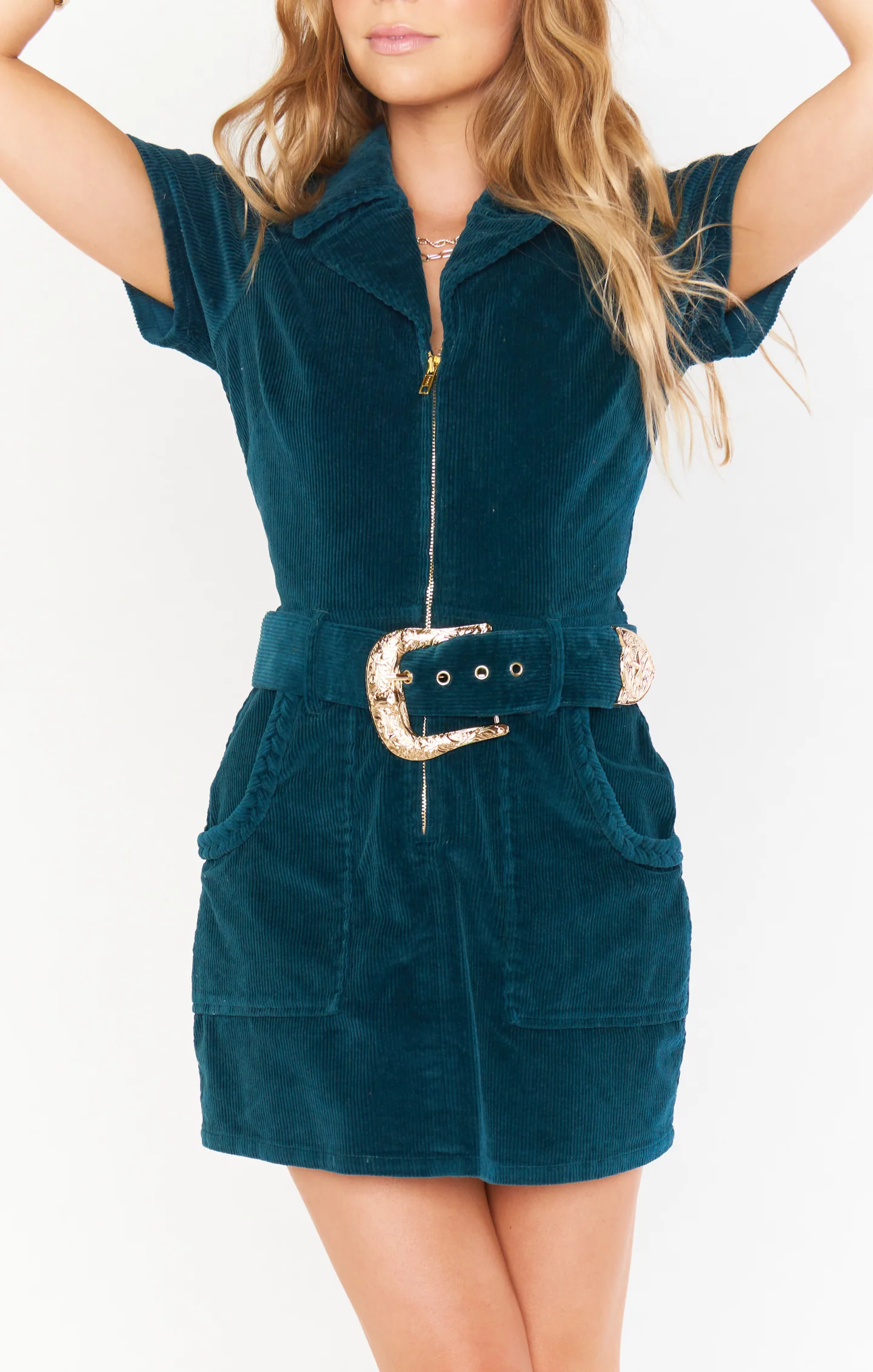 Outlaw Dress ~ Jade Corduroy