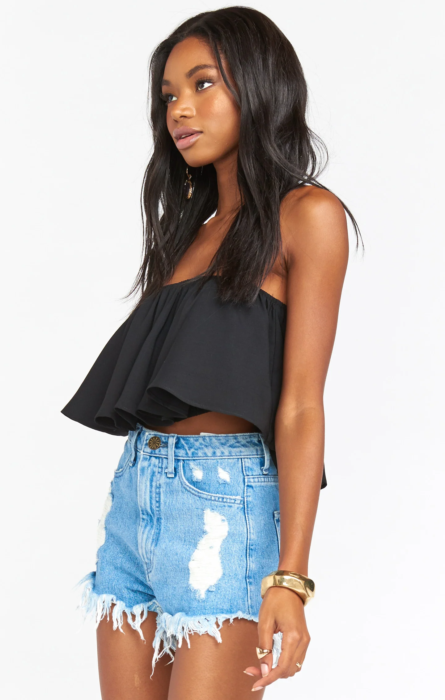 Heidi Ruffle Crop