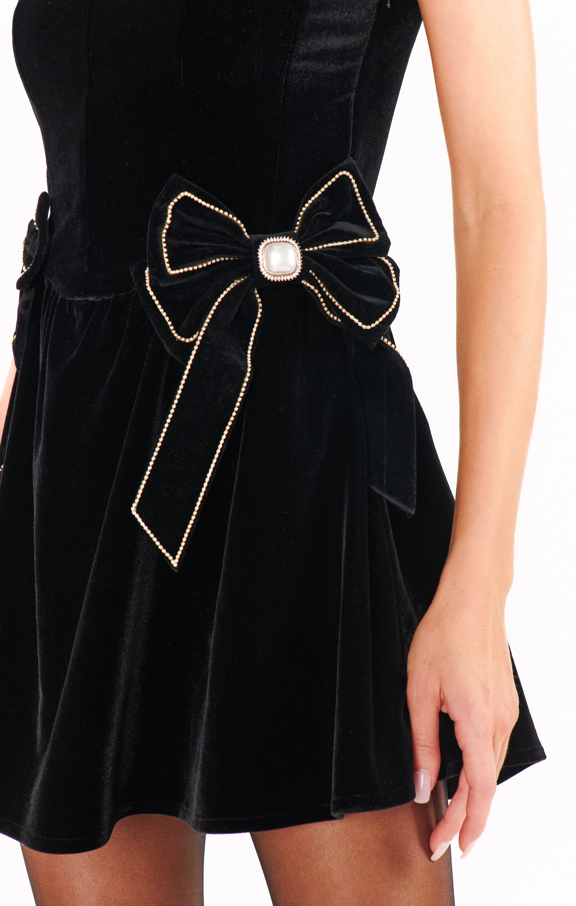 Skort Dress ~ Black Velvet