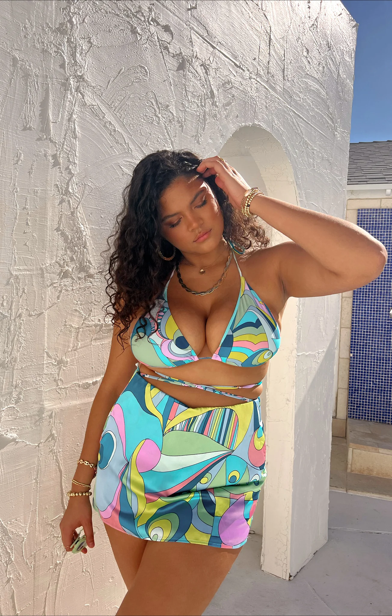 All Night Skort ~ Go Go Luxe Satin