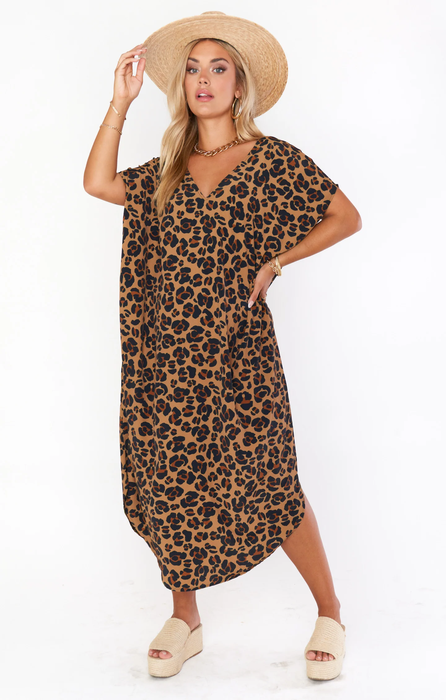 Worldly Caftan ~ Caramel Cheetah